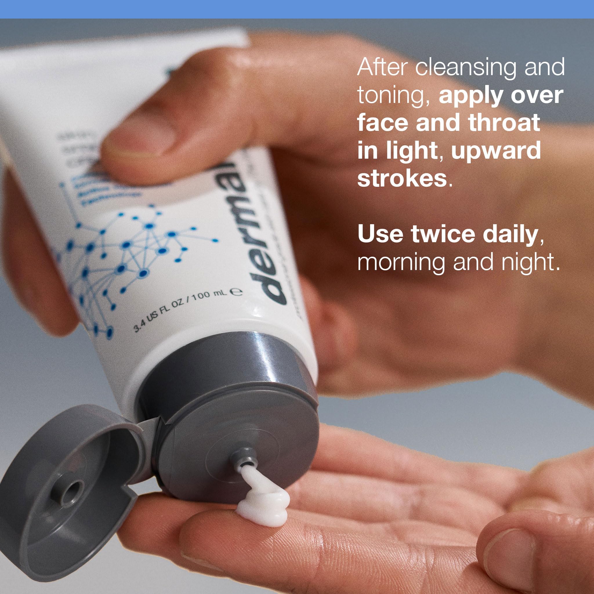Dermalogica Skin Smoothing Cream 48H Hydration in 3.4oz jar showing creamy texture and sleek packaging for skincare.