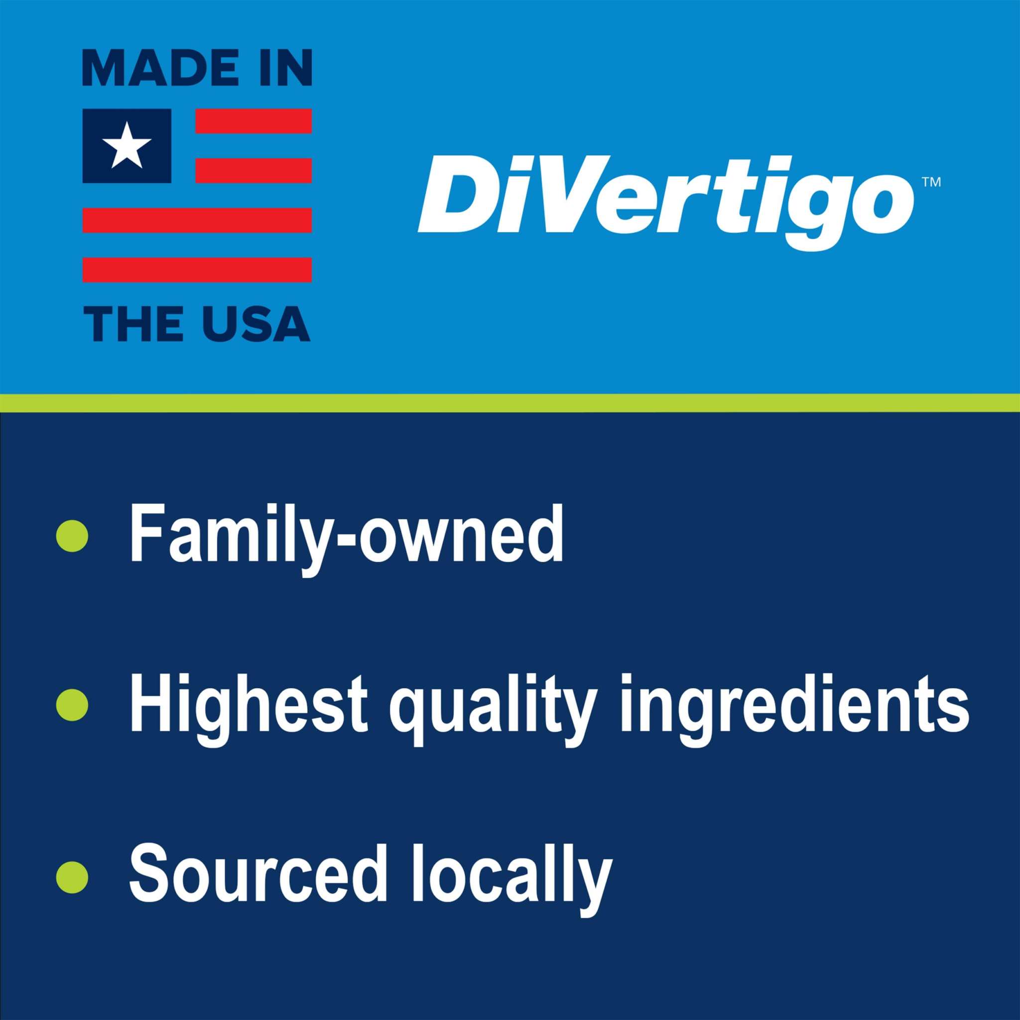 DiVertigo Natural Vertigo Relief Drops in 5ml bottle, medication for vertigo symptom relief, with dropper cap and label visible.