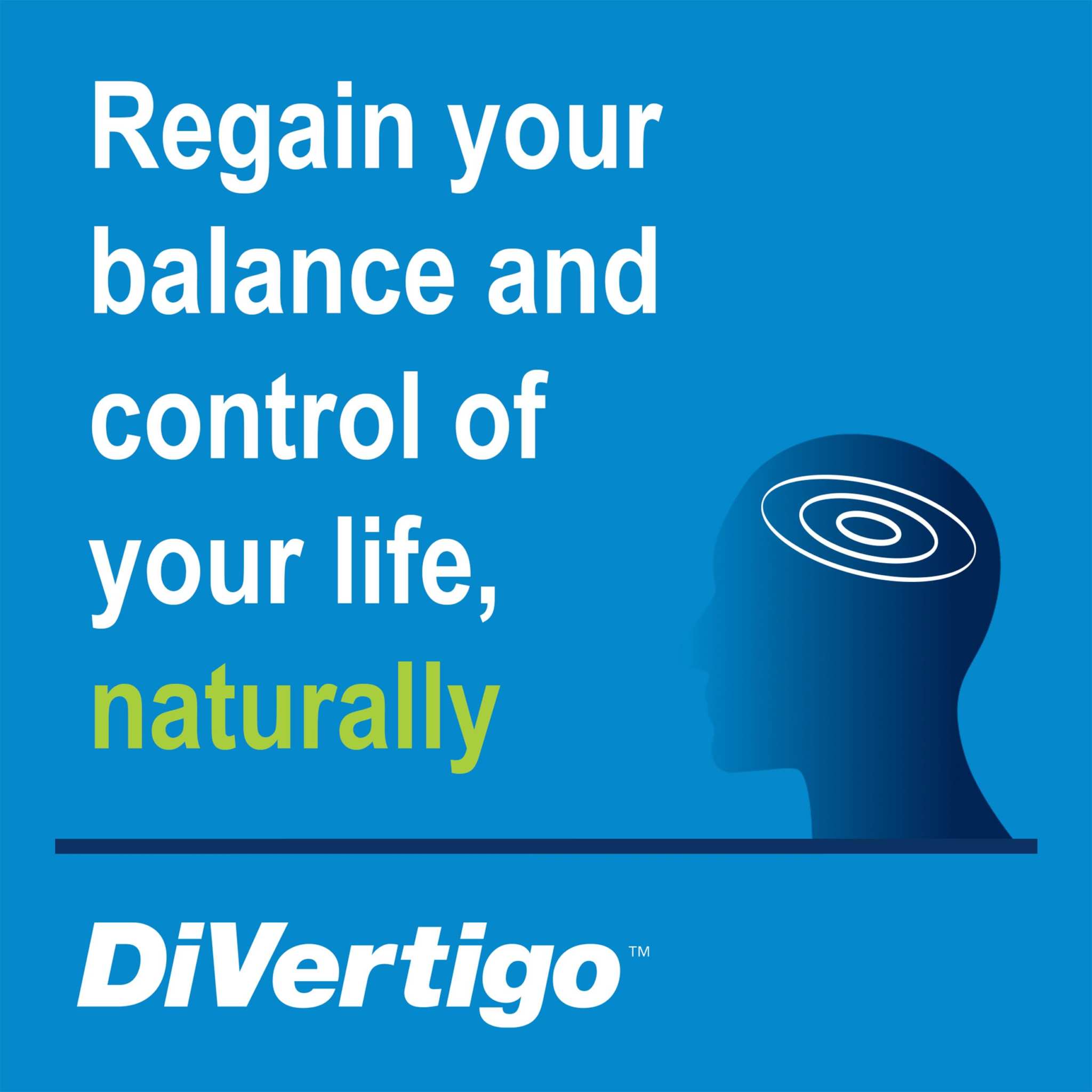 DiVertigo Natural Vertigo Relief Drops in a 5ml bottle, medication to help alleviate vertigo symptoms.