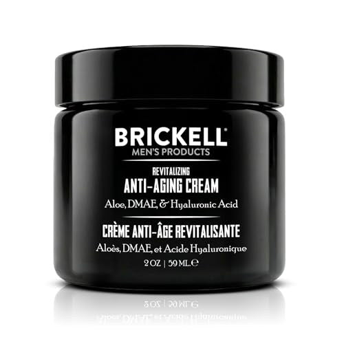 Brickell Men's Products Brickell Men's Revitalizing Anti-Aging Cream For Men, Anti Wrinkle Night Face Cream To Reduce Fi