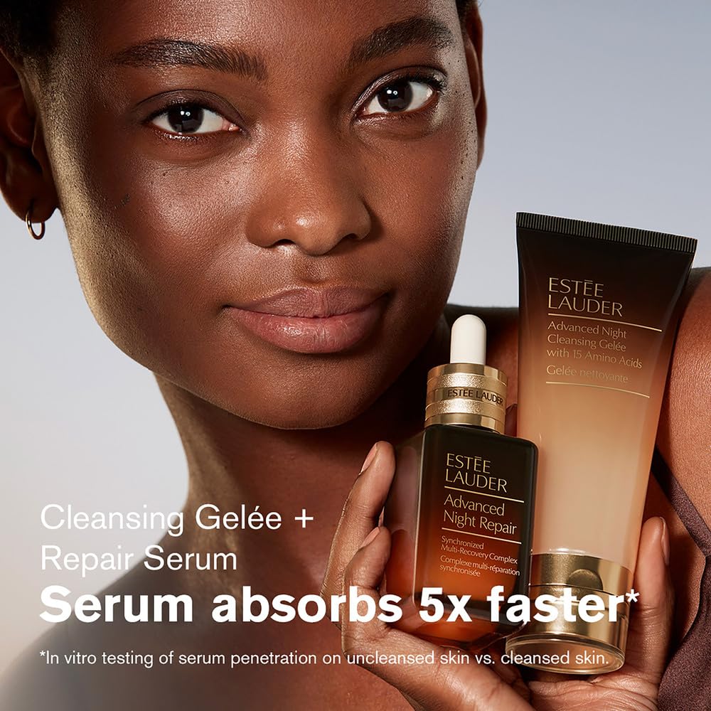 Estée Lauder Dream Skin 4-piece night skincare set with creams and serums in elegant packaging.