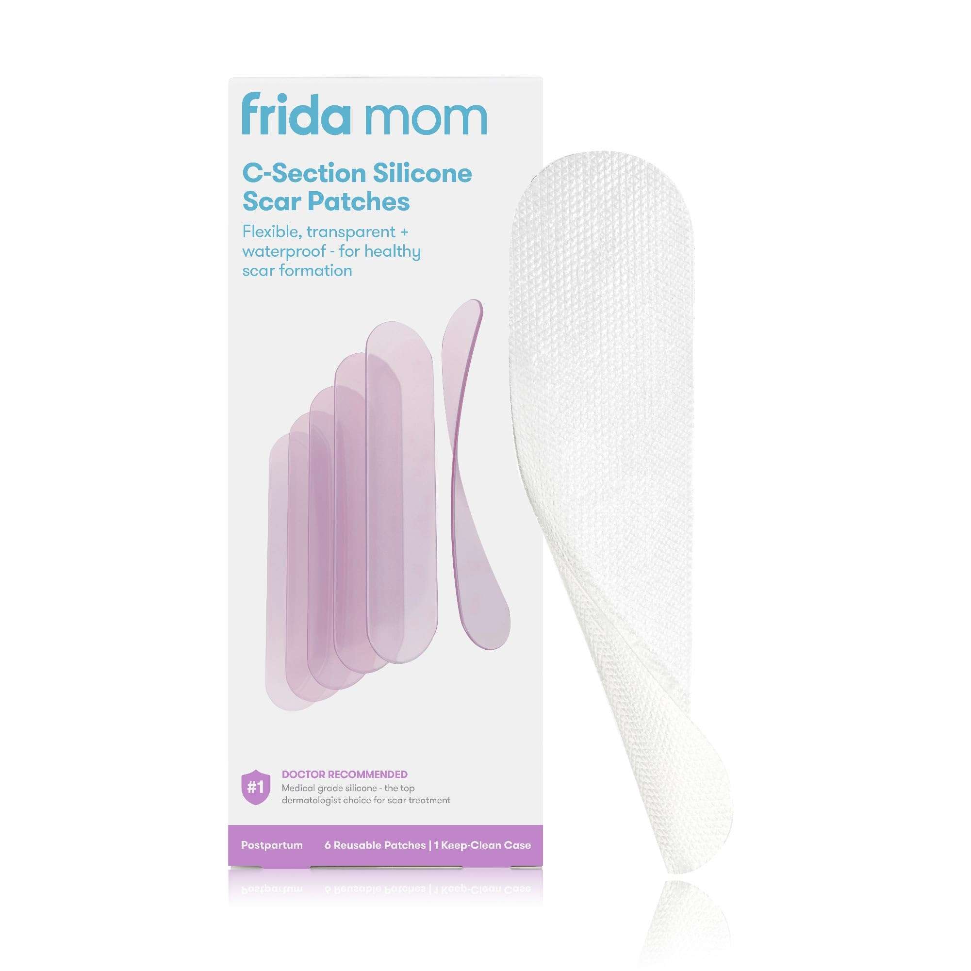 Frida Mom C-section silicone scar strips with case for wound dressing and scar healing post-surgery.