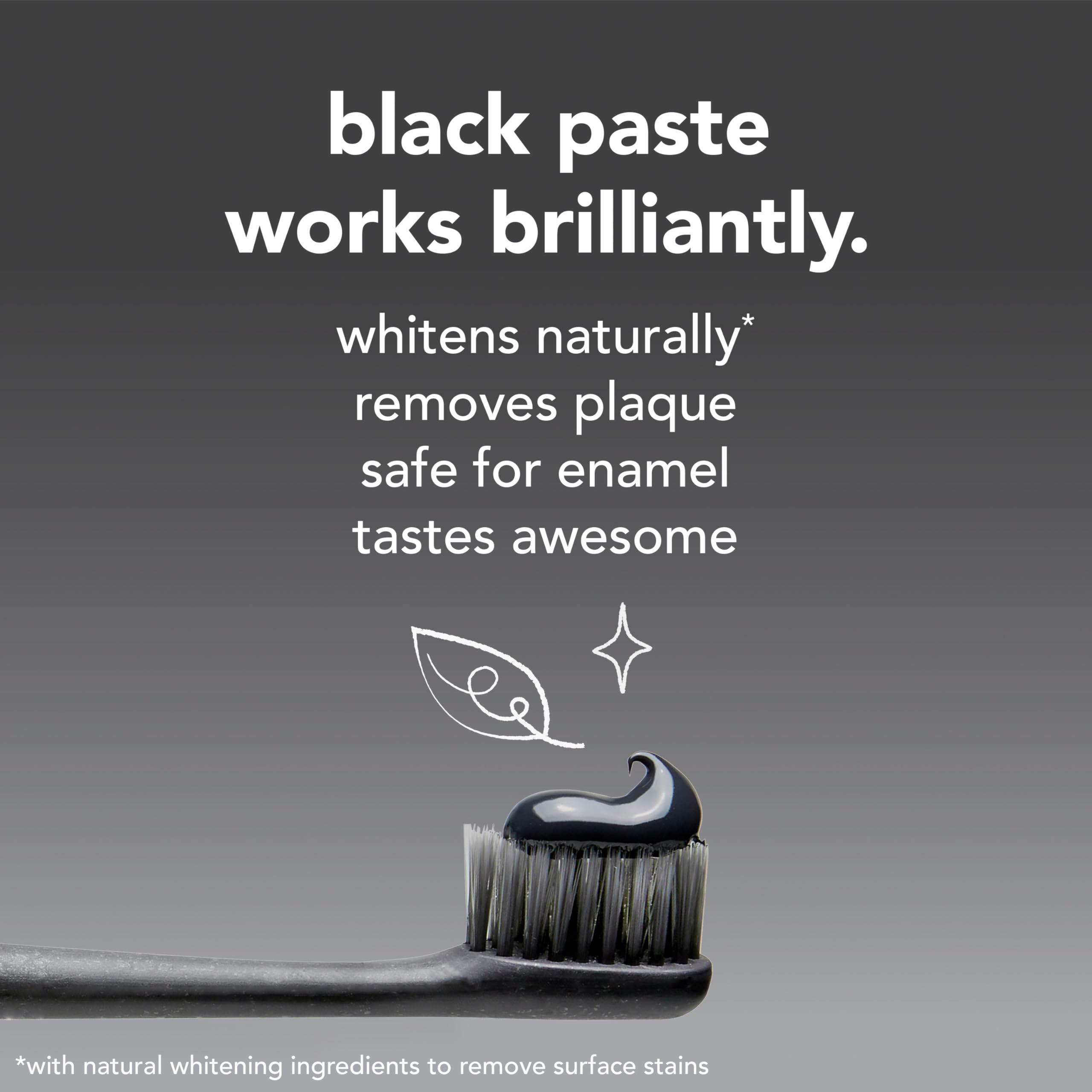 Three tubes of hello Epic Charcoal Whitening Toothpaste in a 3-pack, natural toothpaste for brightening and cleaning teeth.