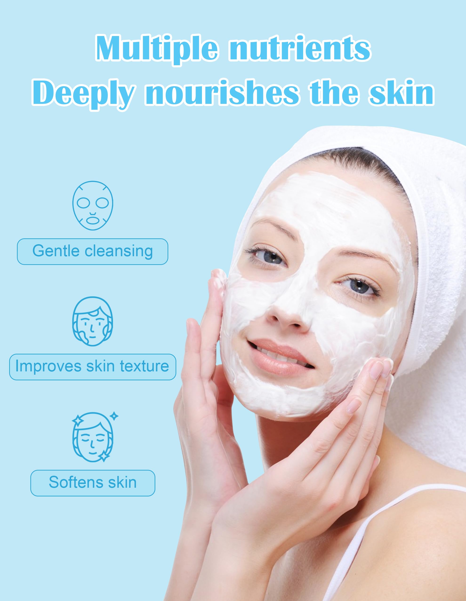 Jutqut Organic Freshwater Pearl Powder skincare treatment mask, 150g, with a jar of pearl powder for DIY skin care.