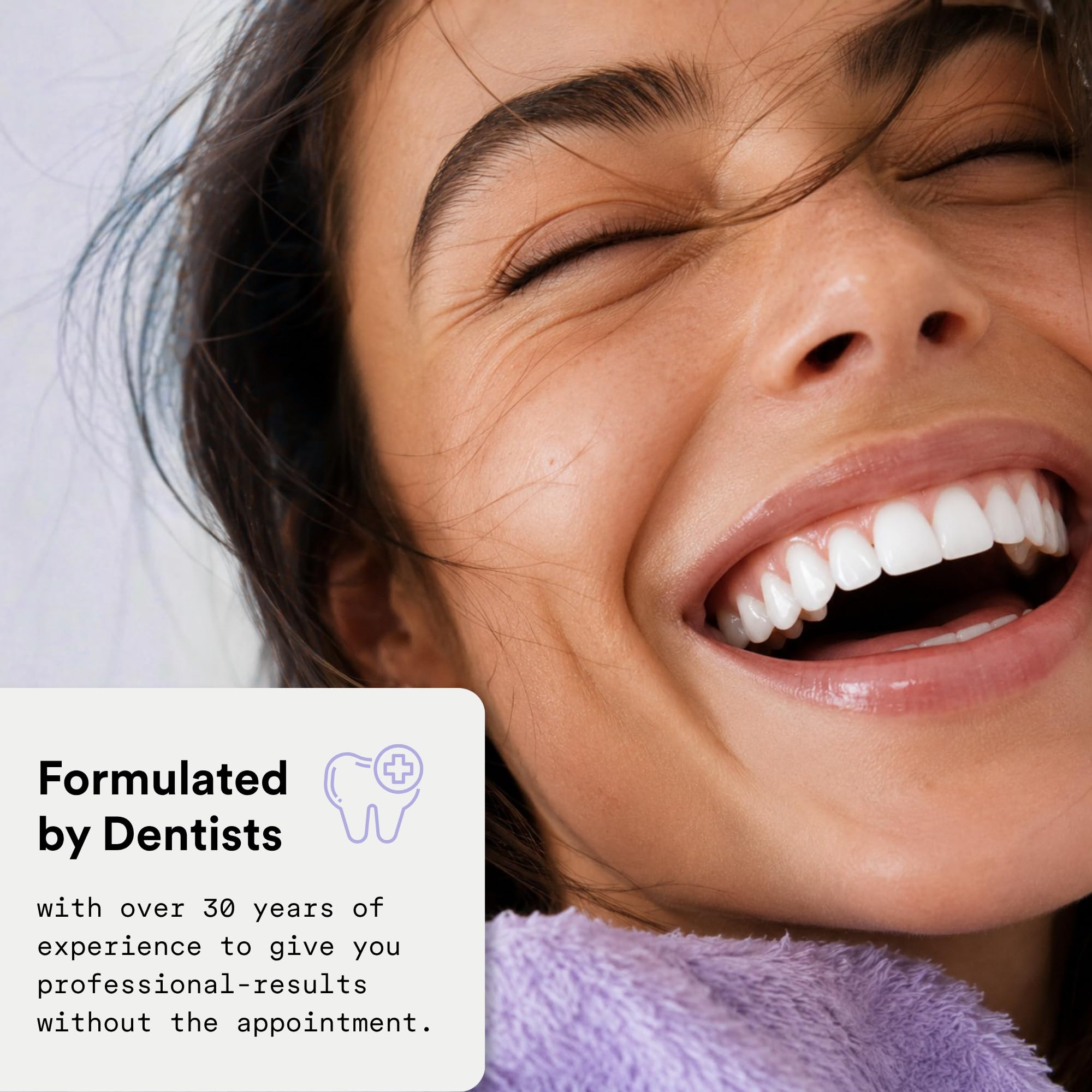 La Bouche Natural peroxide-free teeth whitening strips in a 14-count package, designed for natural oral brightening.