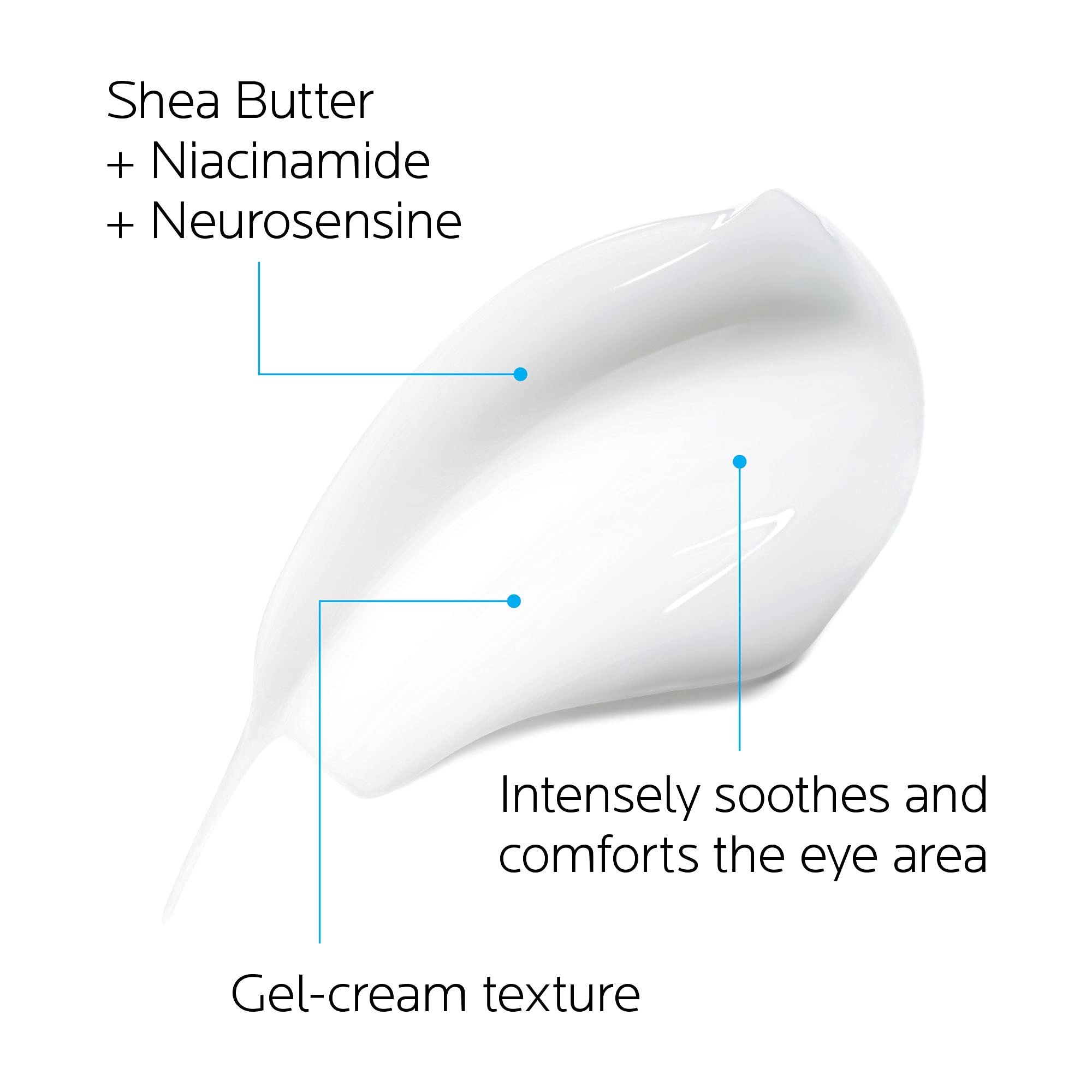 La Roche-Posay Toleriane Dermallergo Eye Cream in 20ml tube, designed for sensitive skin around the eyes.