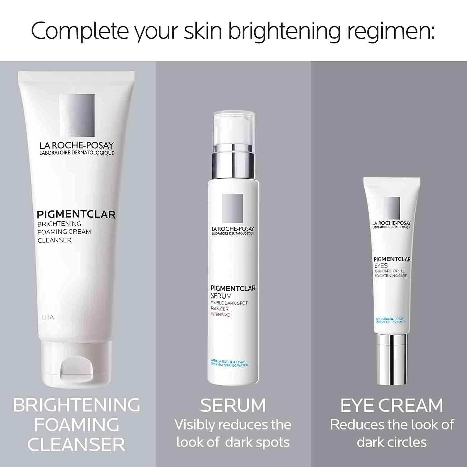 La Roche-Posay Pigmentclar Dark Circle Eye Cream in a sleek tube, designed to reduce dark circles and brighten the eye area.
