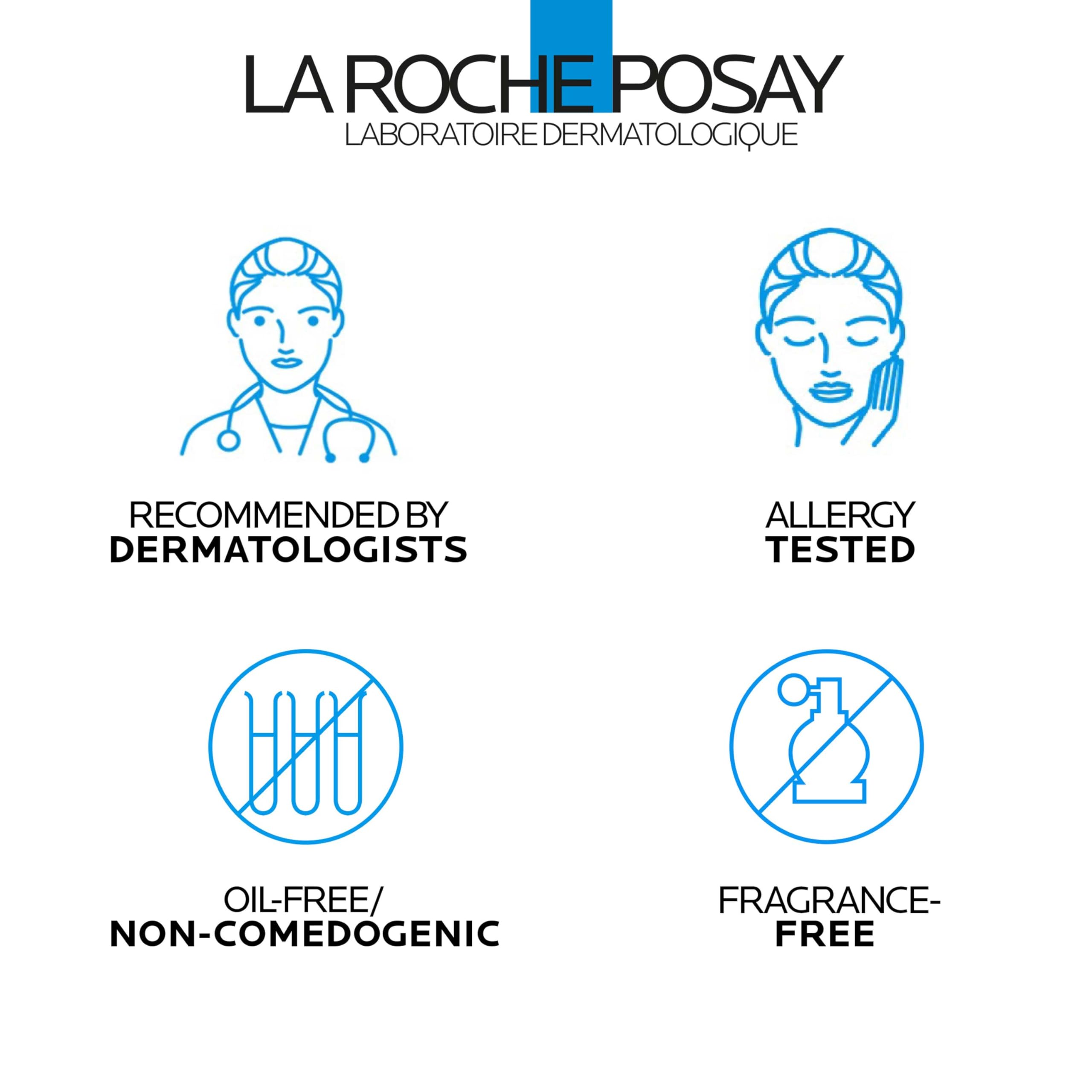 La Roche-Posay Toleriane Double Repair UV SPF 30 moisturizer in 2.5oz tube, with white packaging and product label visible.