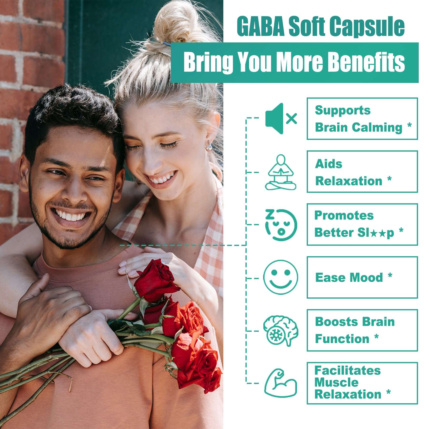 LILICARE GABA 1000mg liposomal softgels for calm and sleep, 120-count bottle, dietary supplement for relaxation and rest.