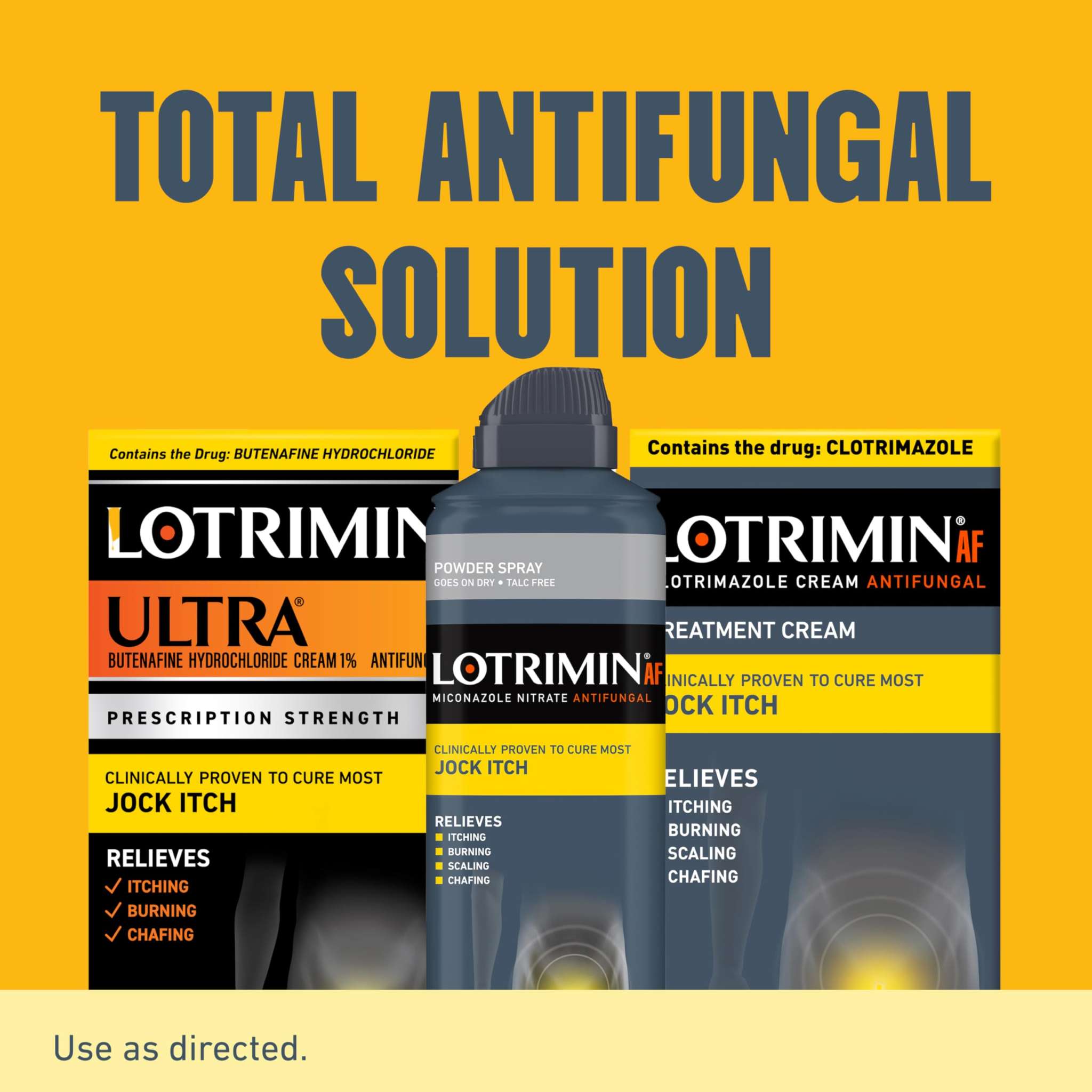 Lotrimin Ultra Jock Itch Cream with Butenafine, 0.42 oz, medicated cream for fungal skin infections on the groin area.