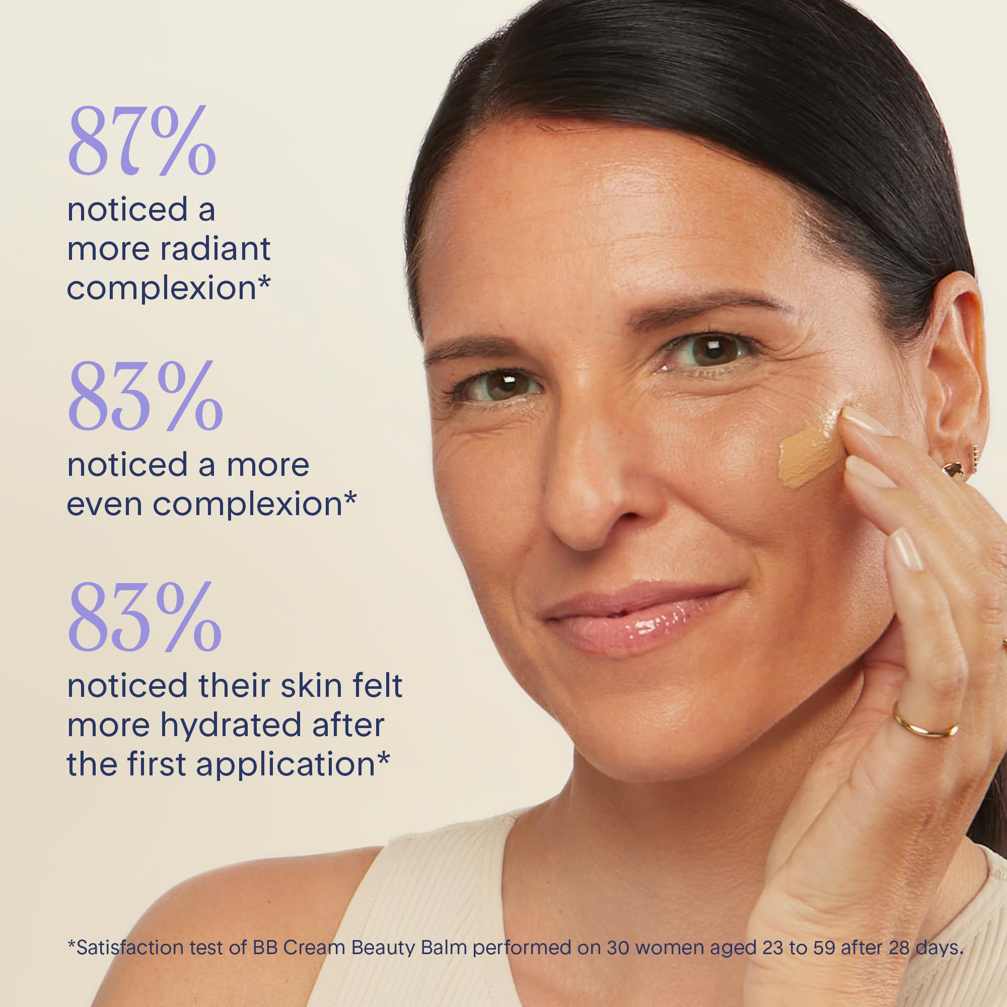 Marcelle BB Cream Golden Glow 8-in-1 tinted balm for skin, with a smooth, golden glow finish, in a compact tube.