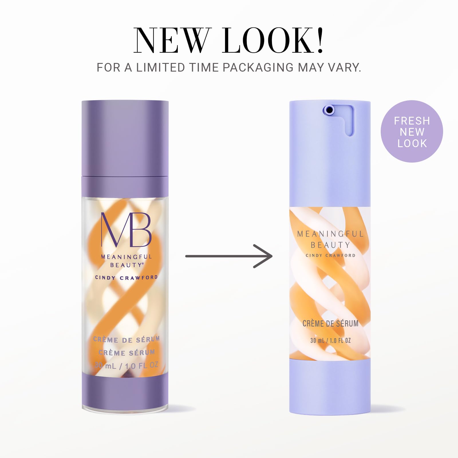 Meaningful Beauty Crème De Serum with melon extract, a skincare serum in a sleek bottle for glowing skin.