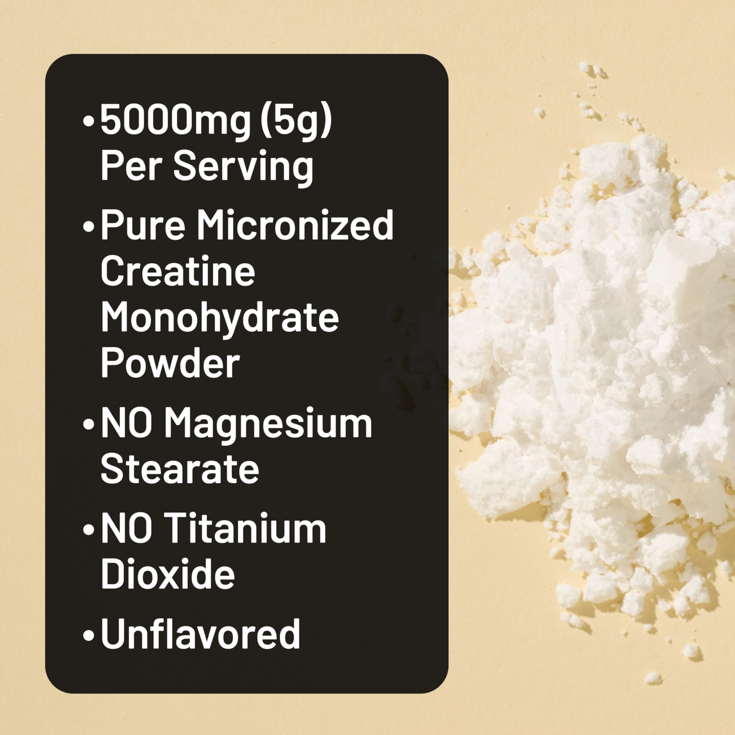 Container of NatureWise Micronized Creatine Monohydrate nutritional supplement with a label showing 5g servings and 100 servings.