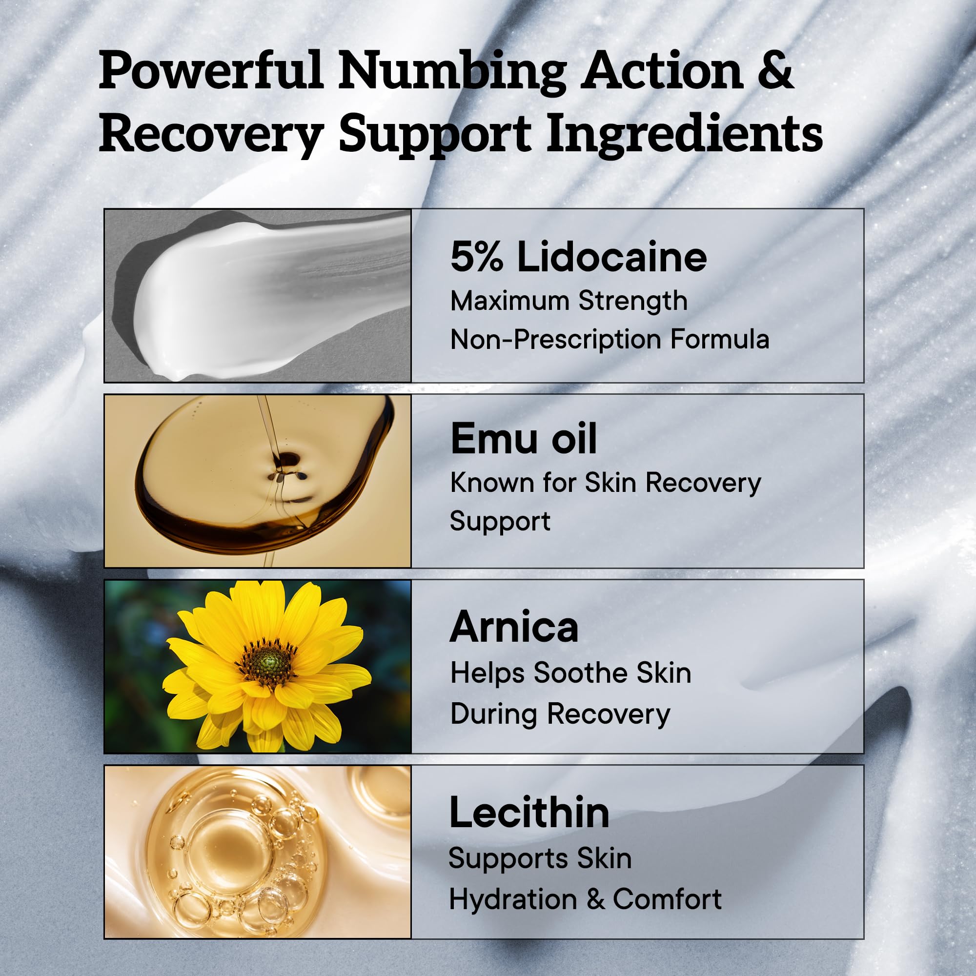 Nupharmco Max Strength Numbing Cream 60ml, skin care agent for fast relief of pain and discomfort on the skin.