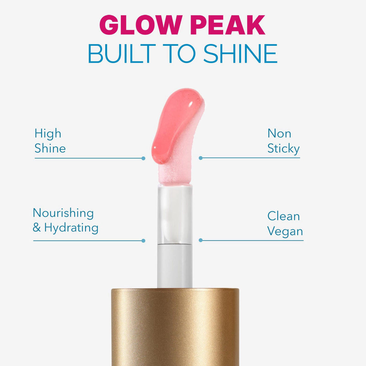 Athletic Cosmetic Go For It Lip Oil, High Shine, Hydrating & Non-Sticky – back view and specifications