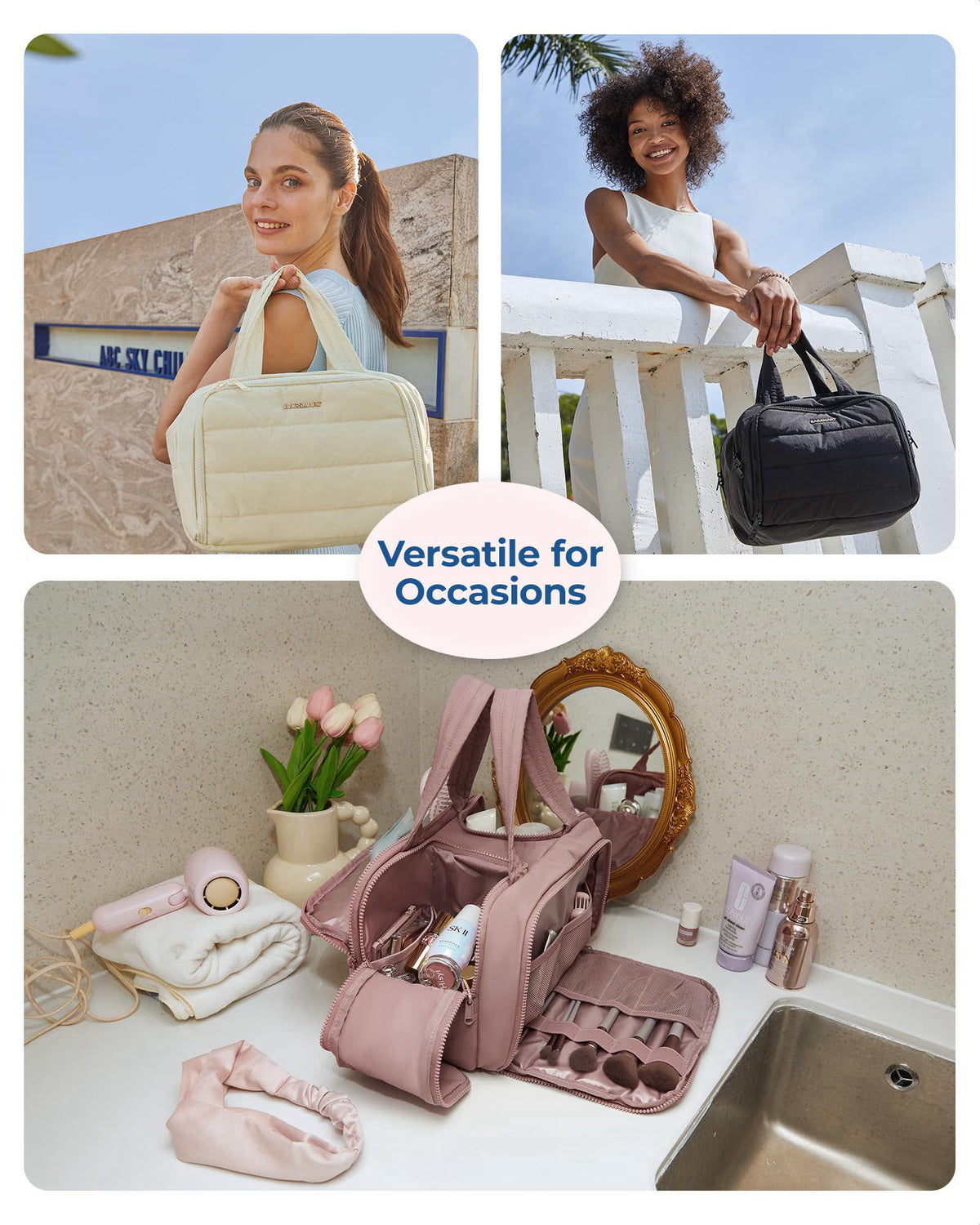 BAGSMART – Toiletry Bags on display