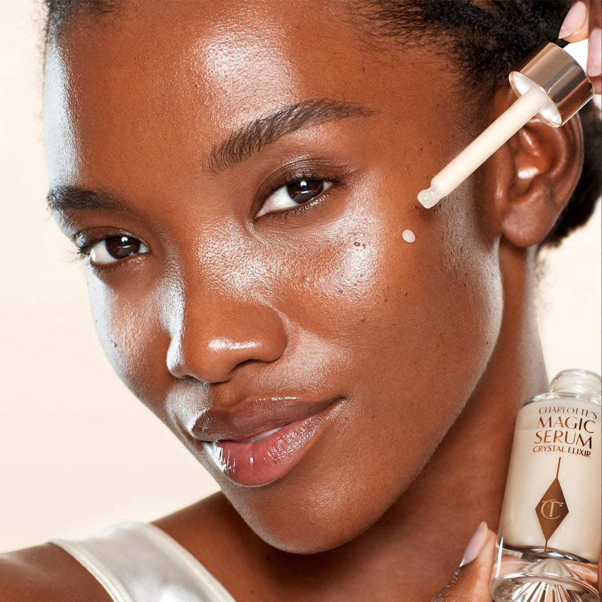 Charlotte Tilbury Magic Serum Crystal Elixir - Skincare Set Essential - Firming Peptide Serum for Face & Neck - Perfect 