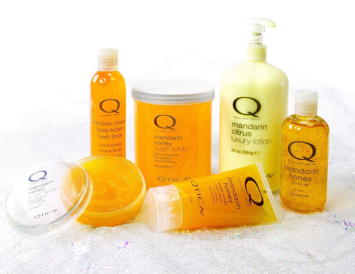 Qtica Smart Spa Sugar Scrub (Mandarin Honey, 7oz) – close-up detail