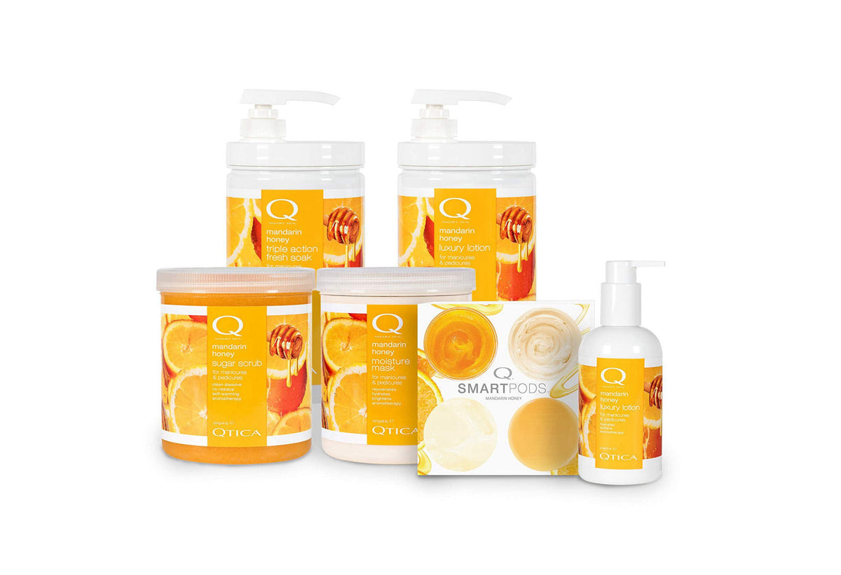 Qtica Smart Spa Sugar Scrub (Mandarin Honey, 7oz) – full view