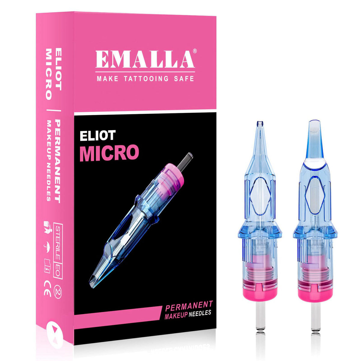 Emalla ELIOT MICRO PMU Tattoo Cartridge Needle 20Pcs Tattoo Needle 0803RLMT – product photo (Tattoo Needles)