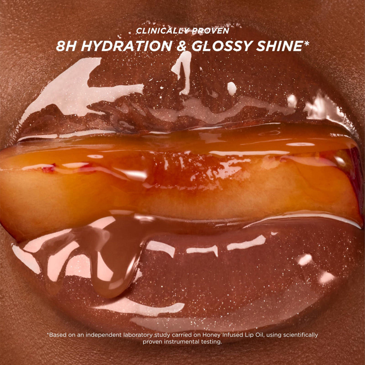 Gisou Honey Infused Lip Oil (0.27 Fl Oz) - Glazed Plum – full view