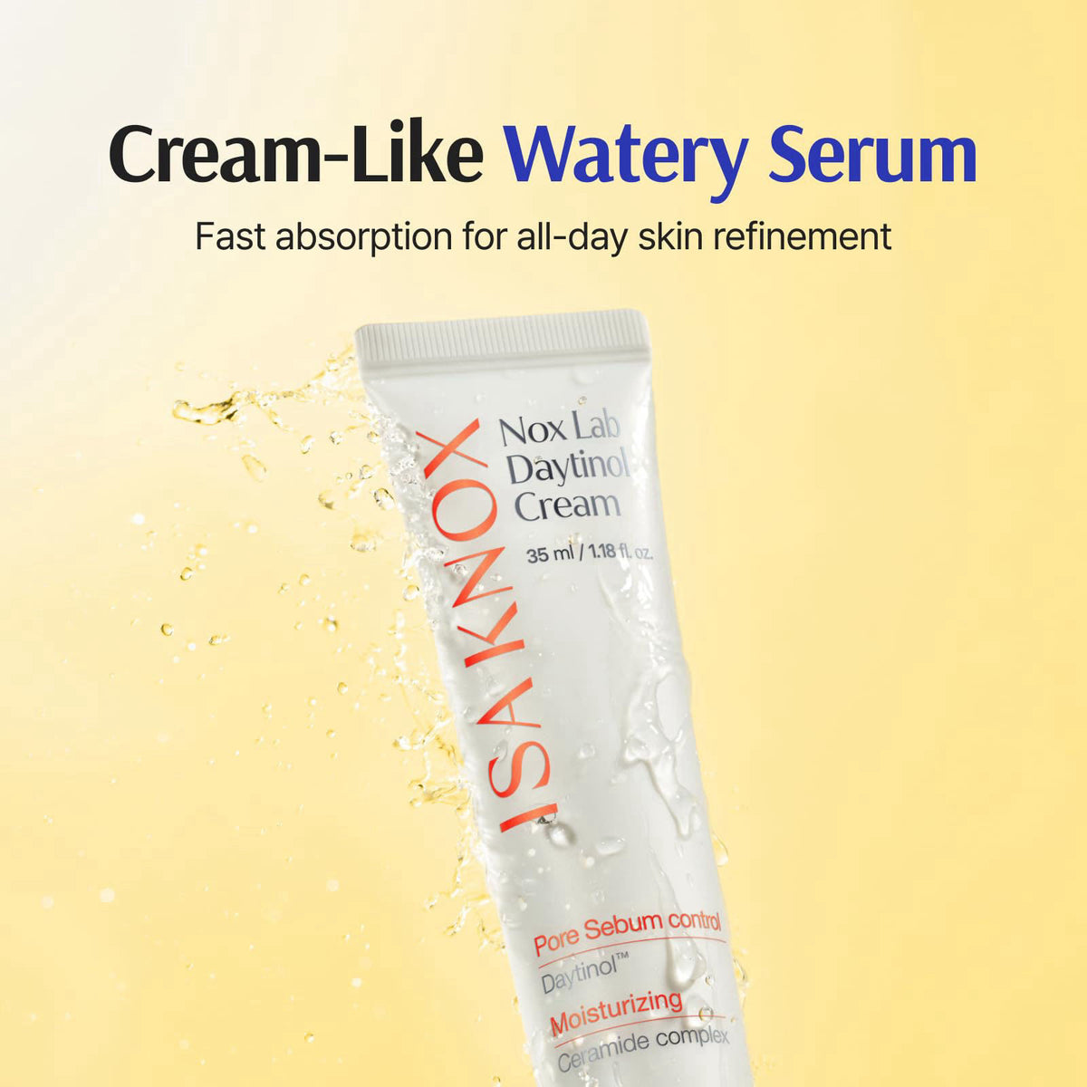 Isa Knox Nox Lab Daytinol Cream (1.18 fl oz) - Pore Minimizing, Hydrating & Radiance Boosting Korean Skincare Day Cream.