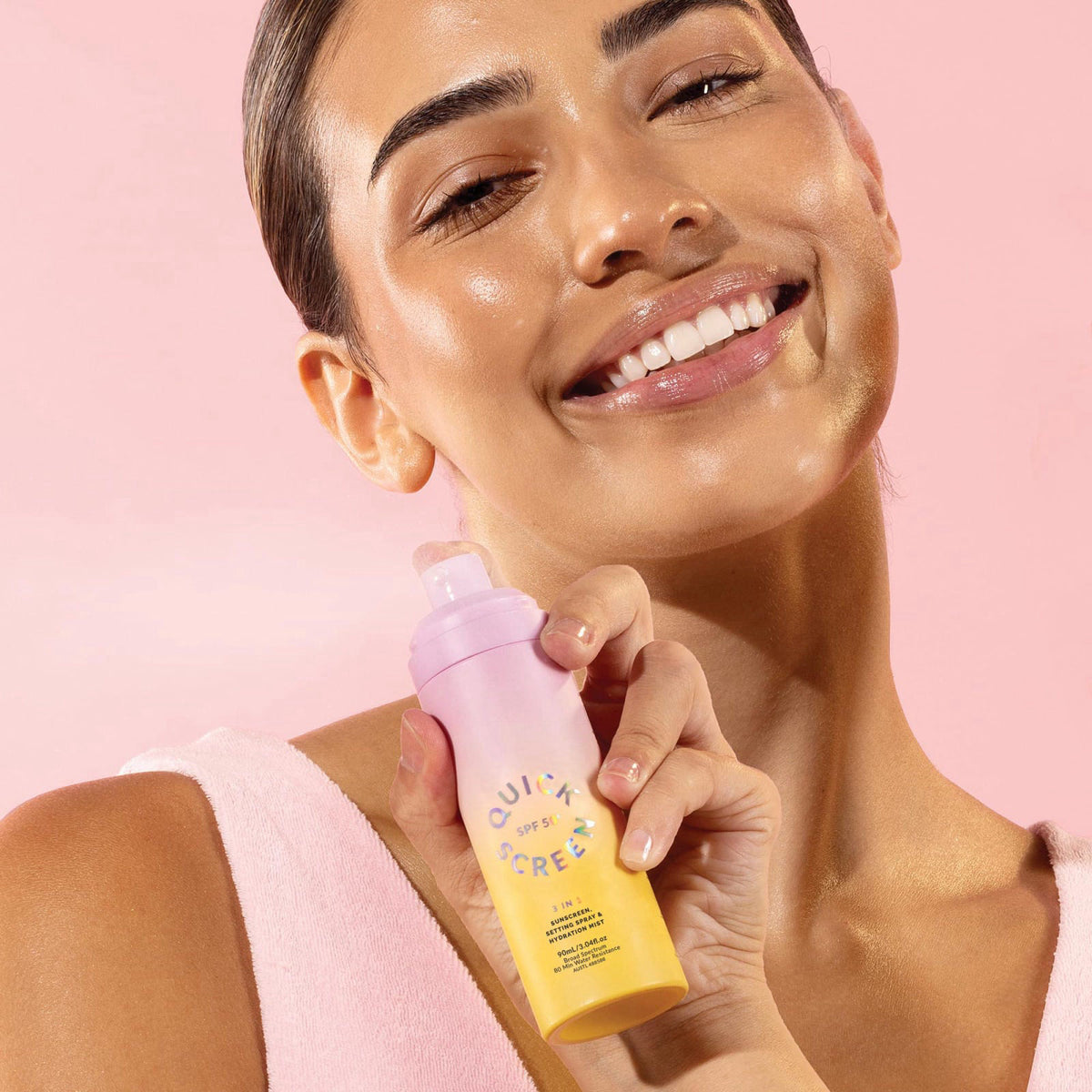 The Quick Flick QUICK FLICK 3-in-1 SPF 50+ Sunscreen, Setting Spray & Hydration Mist | Ultra-Lightweight, Fast Absorbing
