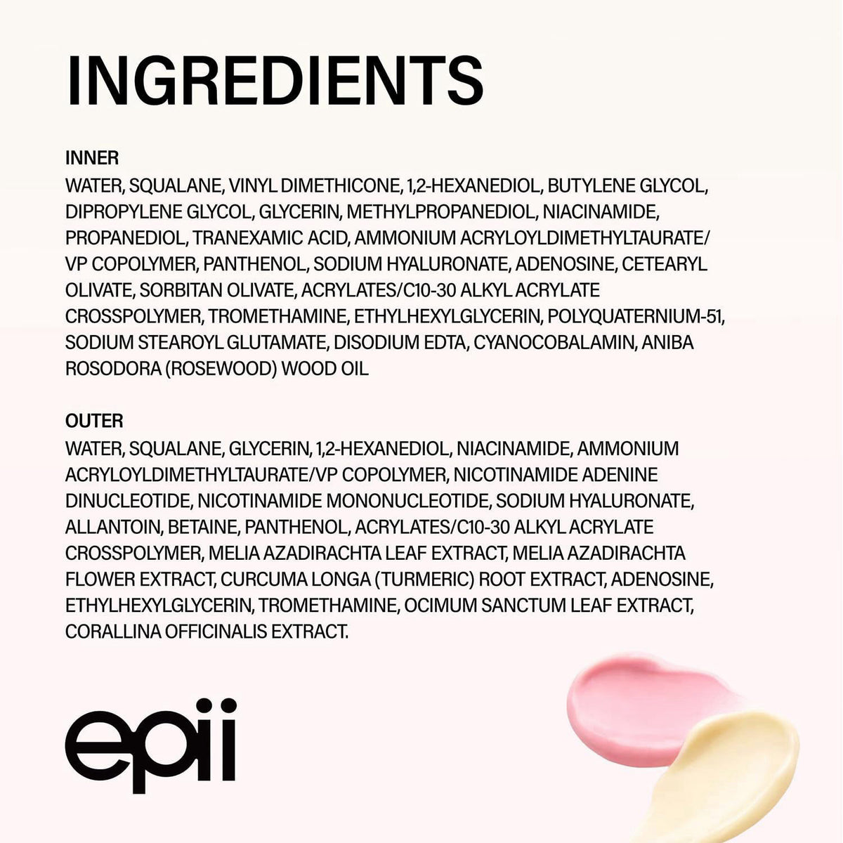 epii Double Up Cream - Firming Face Moisturizer for Aging Skin with NAD+ NMN TXA Niacinamide & 15% Squalane - Korean Ski