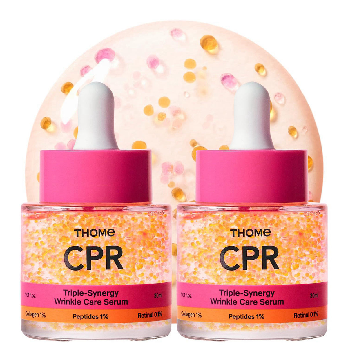 THOME Collagen, Peptide & Retinal Serum for Fine Lines & Wrinkles (1.01 fl oz) – packaging and label