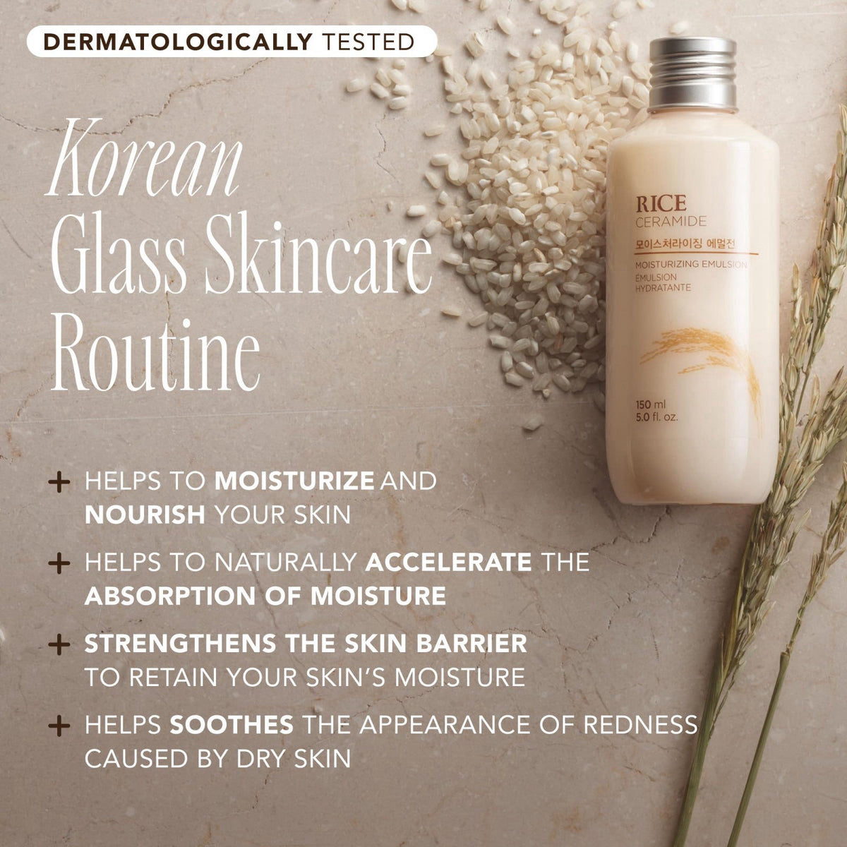 THE FACE Shop Rice Ceramide Skincare Set, Travel Size – packaging and label