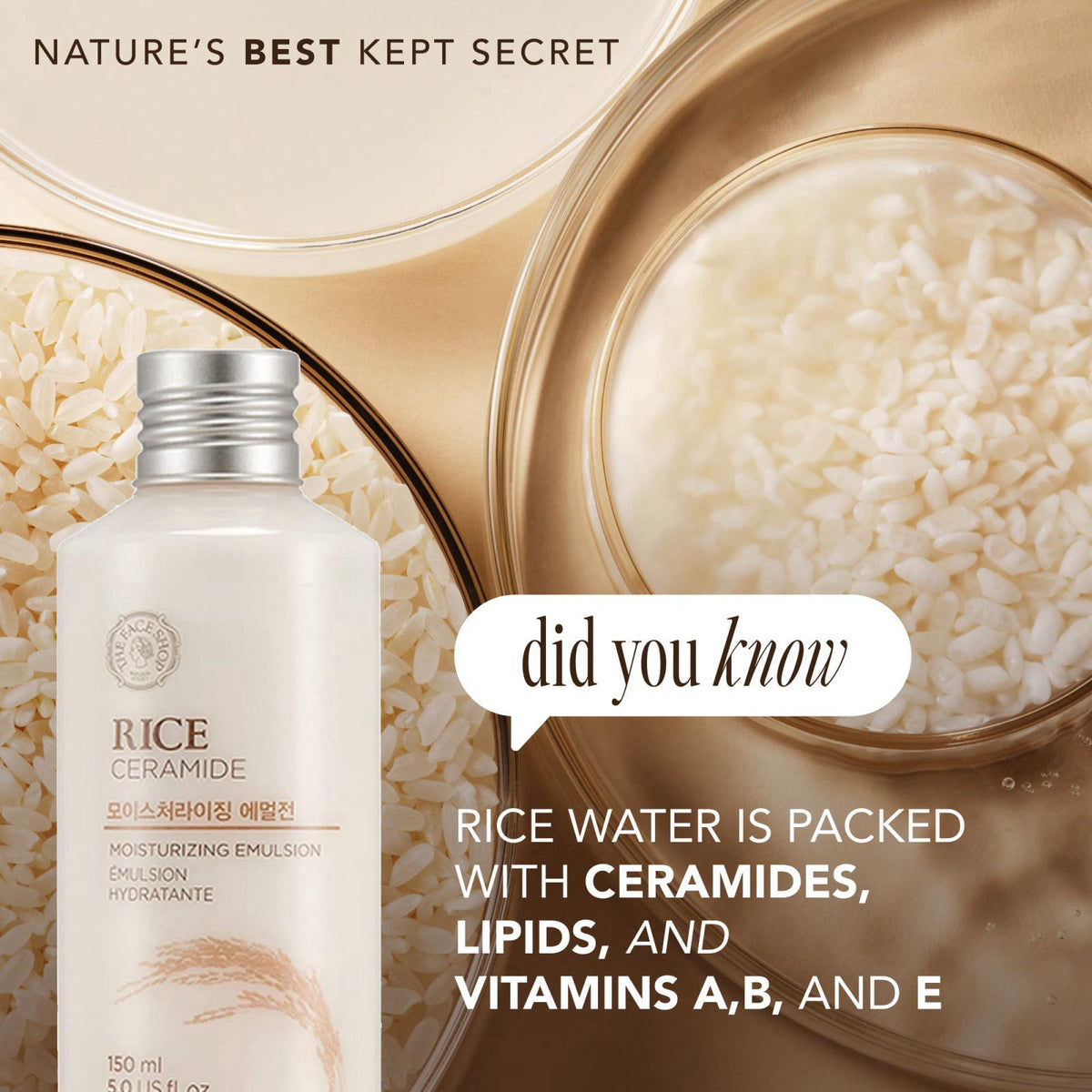 THE FACE Shop Rice Ceramide Skincare Set, Travel Size – alternate angle