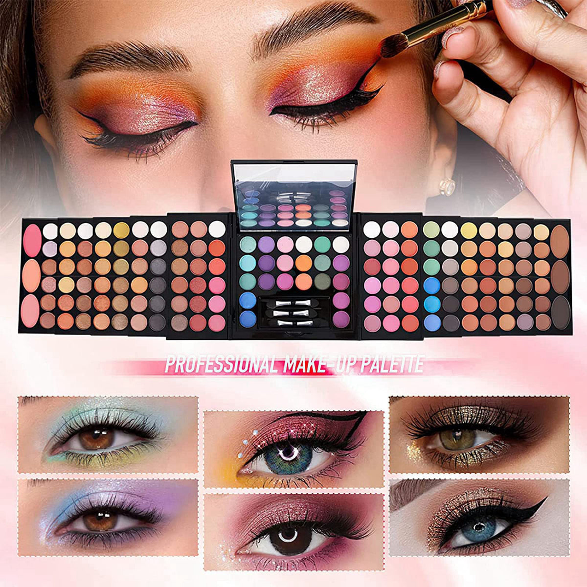 MISS ROSE M 148 Colors Makeup Pallet,Professional Makeup Kit for Women Full Kit,All in One Makeup Sets for Women&Beginne