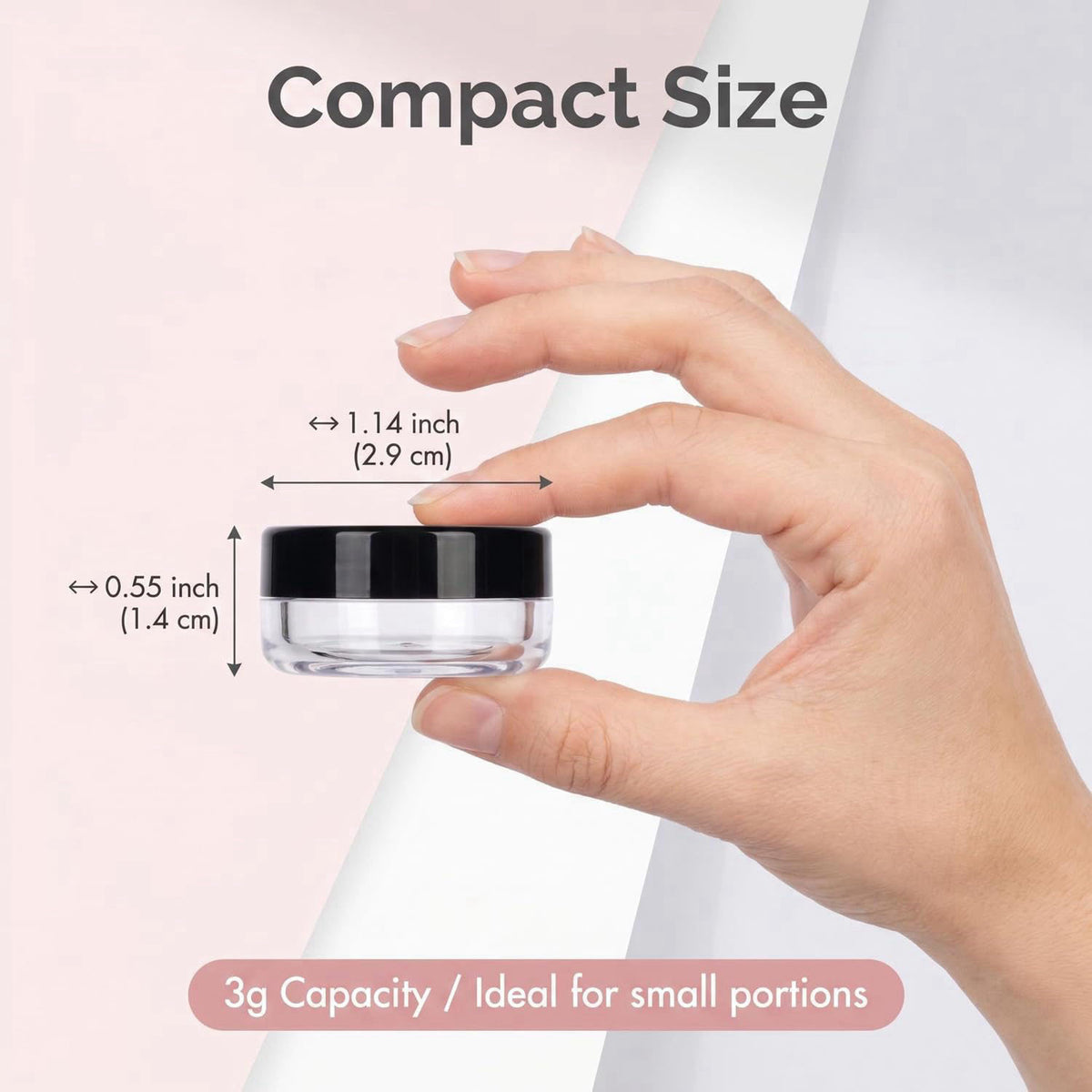 GOLACKY 3 Gram Sample Containers 200 Count Empty Lip Balm Containers with Labels – packaging and label