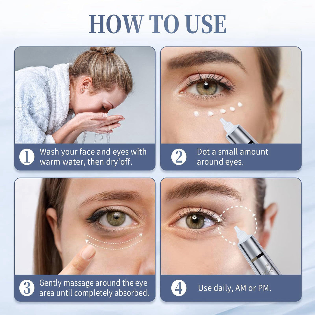 coinore Retinol Under Eye Cream - Anti-Aging Treatment for Dark Circles, Puffiness & Wrinkles, Gentle Formula for Men & 