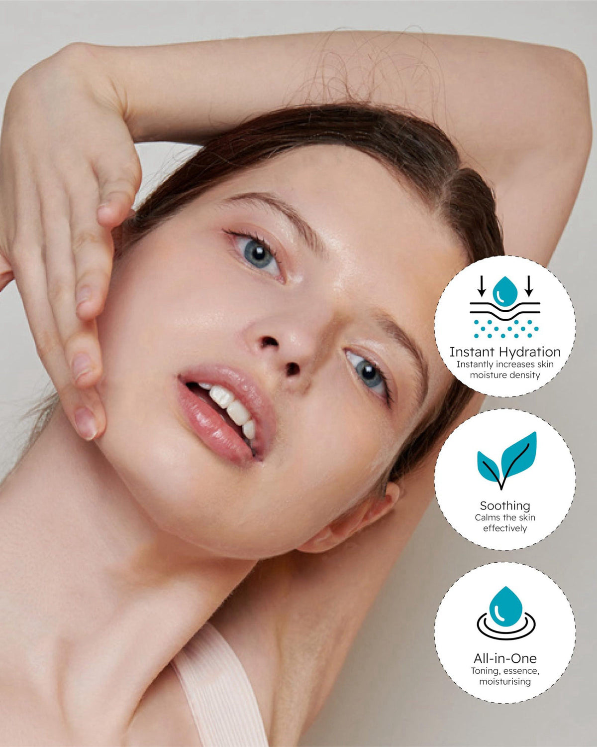ECO BEYOND BEYOND Angel Aqua Moisture Lotion (6.8fl oz) - Lightweight, Non-Sticky Moisturizer for Sensitive Skin. Vegan 