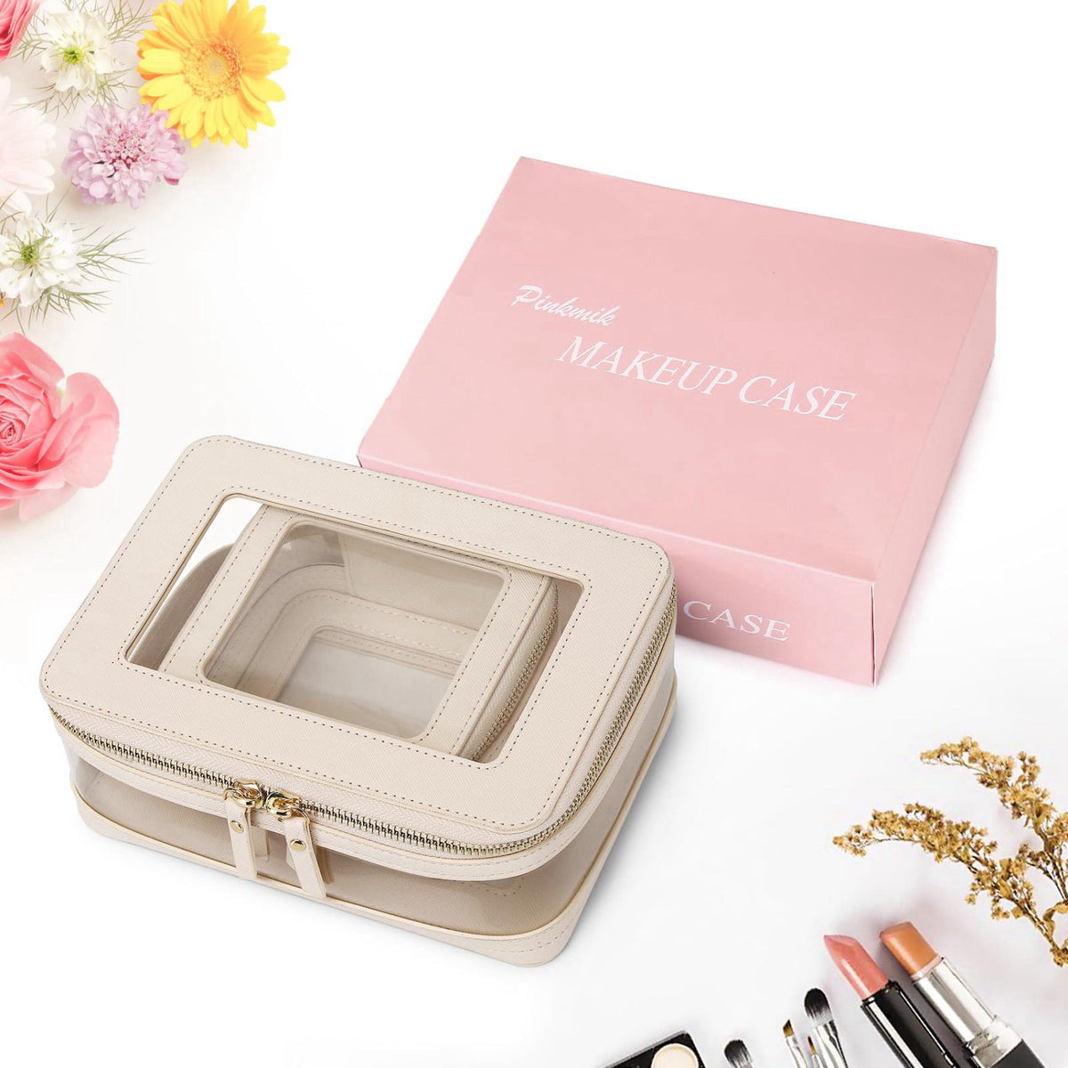 Pinkmik – Cosmetic Bags on display
