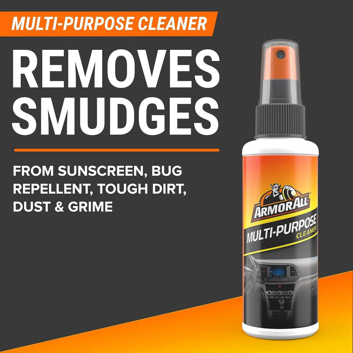Armor All Car Cleaning Kit, Interior and Exterior, 5-Piece Kit – back view and specifications