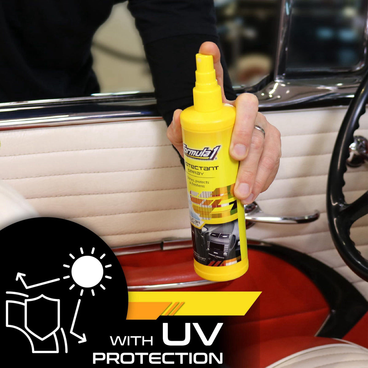 Formula 1 Complete Car Detailing Kit - Clean & Protect Every Surface, Includes Car Wash and Wax, Wheel Cleaner, Interior