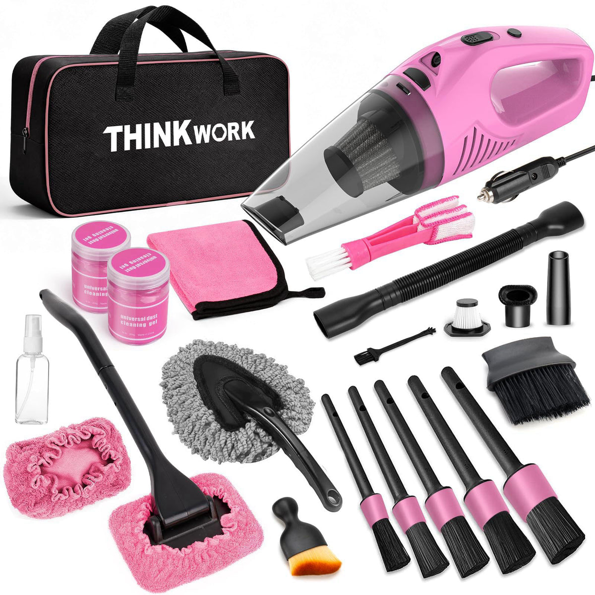 THINKWORK Car Cleaning Kit with Vacuum,Deep Cleaning for Interior Detailing – alternate angle