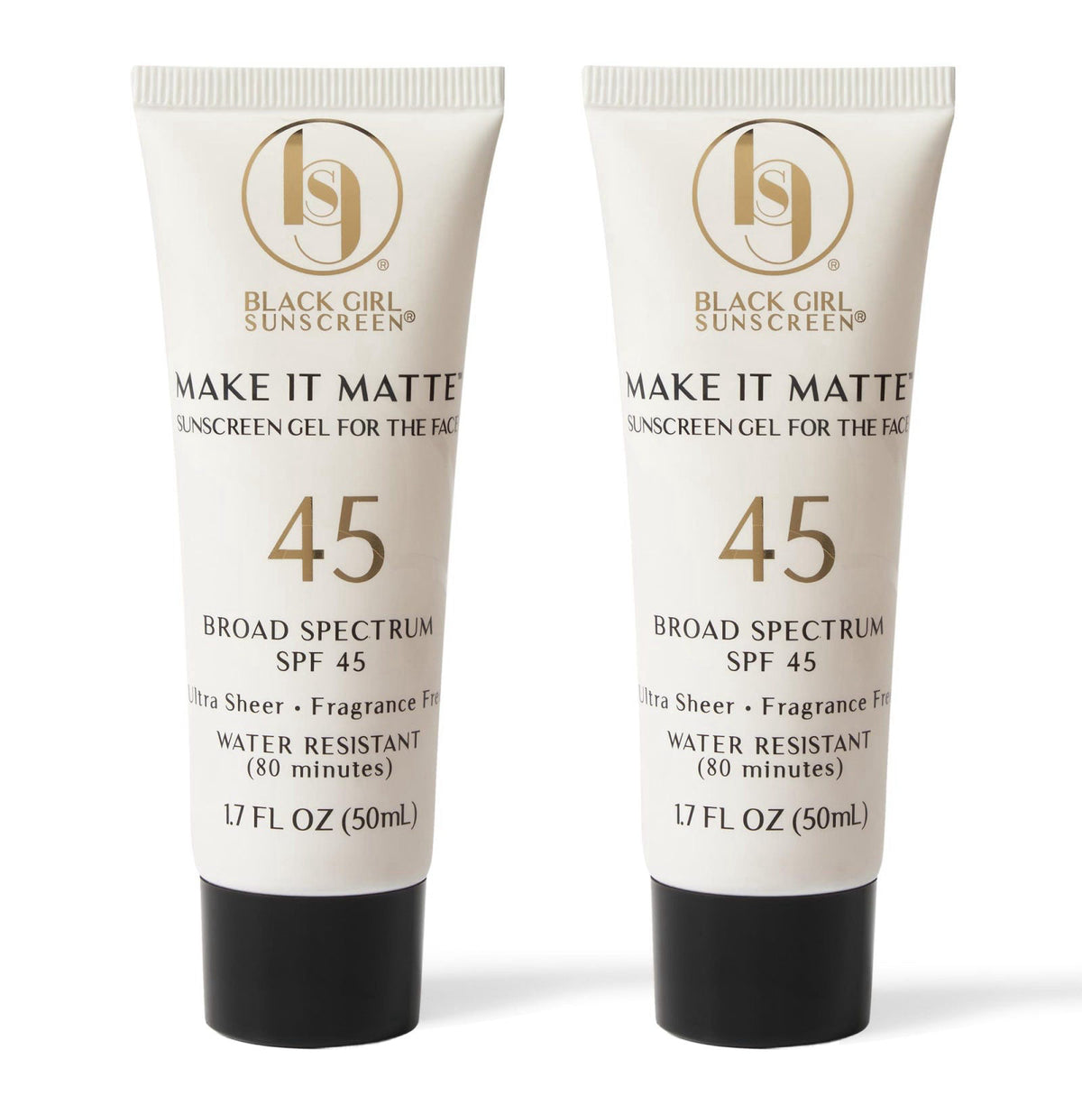 Black Girl Sunscreen Make It Matte SPF 45 Face Sunscreen 2-Pack – product photo (Facial Sunscreens)