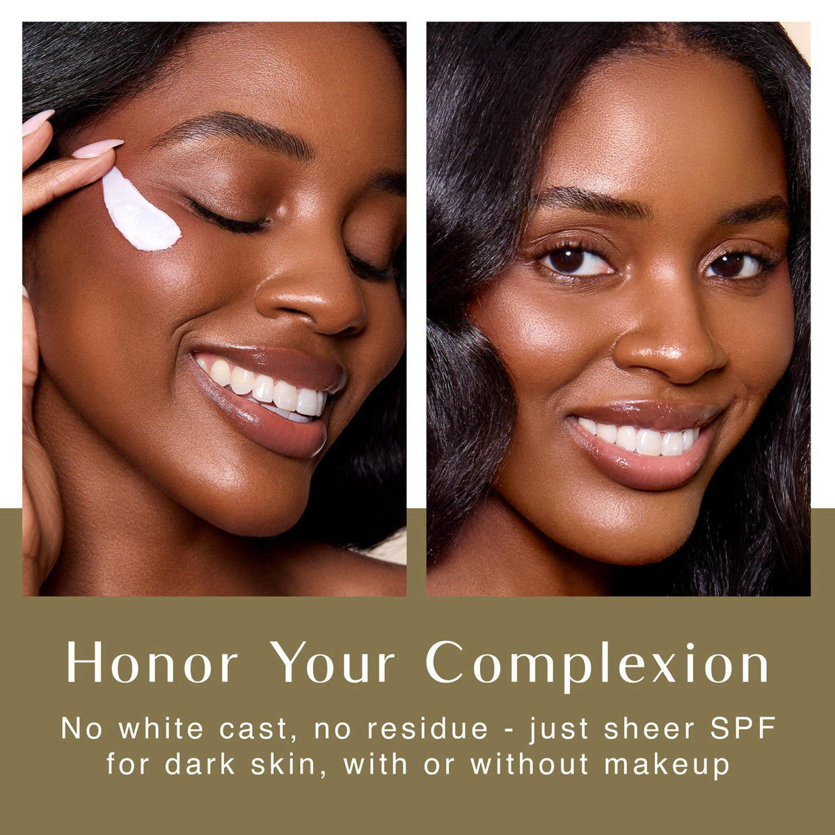 Black Girl Sunscreen Make It Matte SPF 45 Face Sunscreen 2-Pack – close-up detail in White