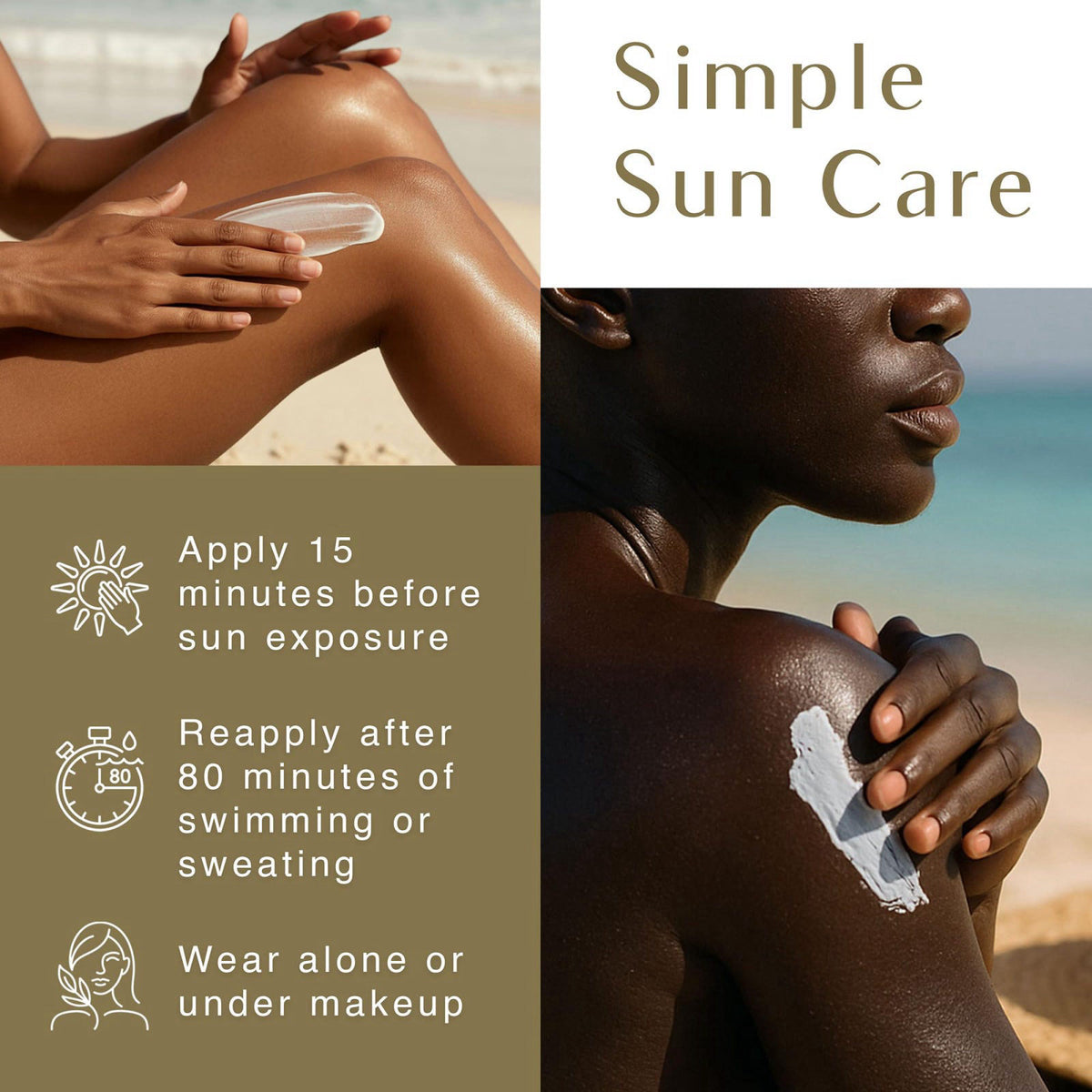 Black Girl Sunscreen Make It Matte SPF 45 Face Sunscreen 2-Pack – back view and specifications