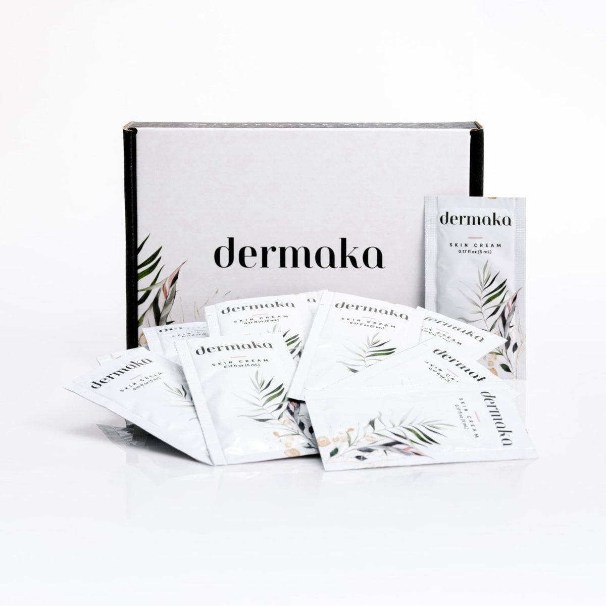 Dermaka Skin Cream 5ml Packets, 25 Count, Arnica Cream for Bruise-Prone Skin – packaging and label