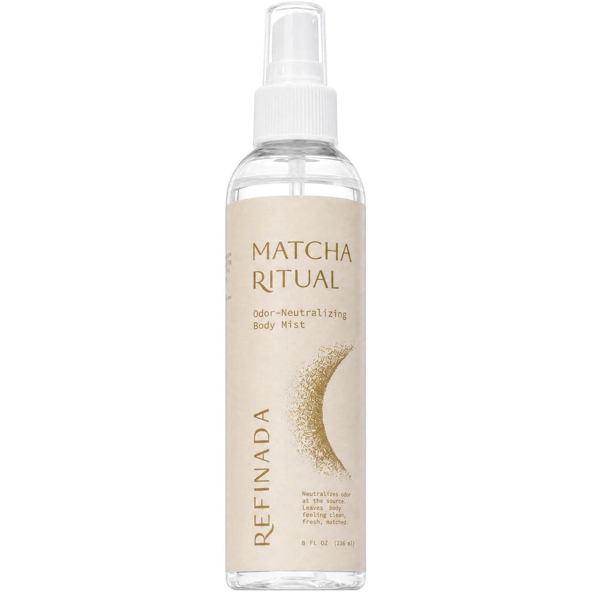 Refinada Matcha Ritual Post Workout Body Mist for Women | Odor Neutralizing Spray & Gym Essential | Clean Beauty Alcohol