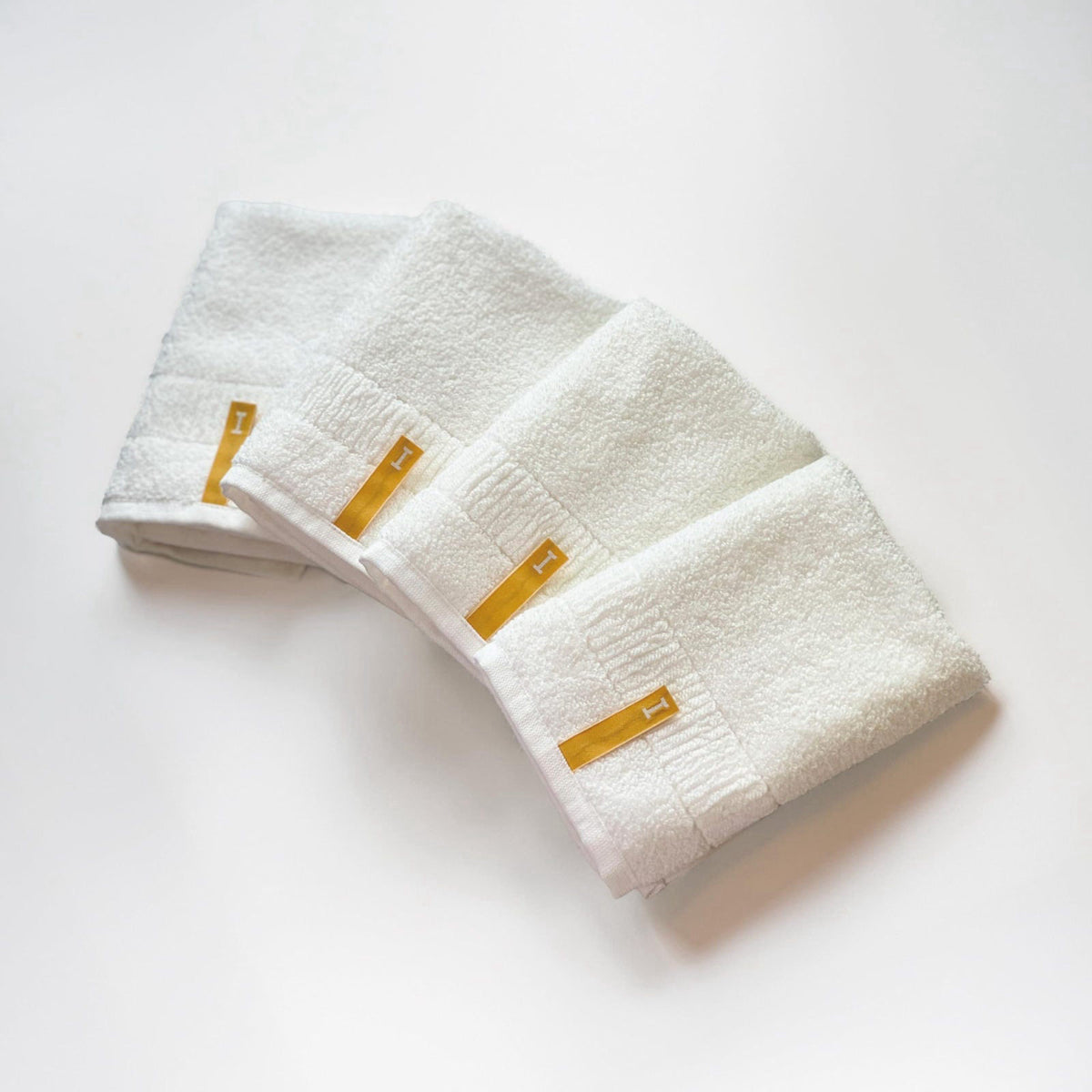IKEUCHI ORGANIC Slow-Made in Japan: 100% Organic Cotton Washcloths, White, 4 Pack – product photo (Washcloths)