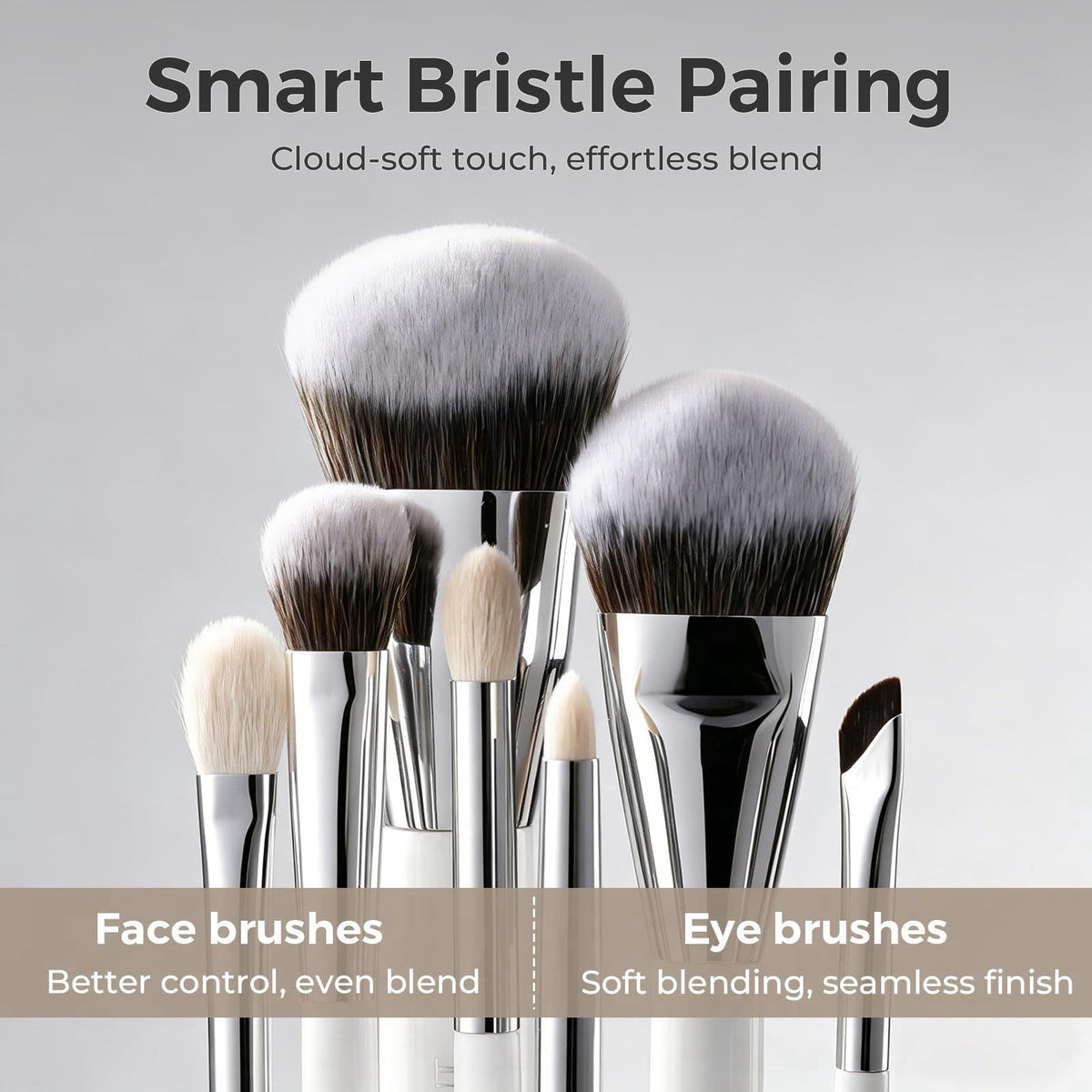 Makeup Brushes Set, Albeaut 7Pcs Face Eyeshadow Brushes Kit with Preminum Bristles Liquid Foundation Concealer Blending 