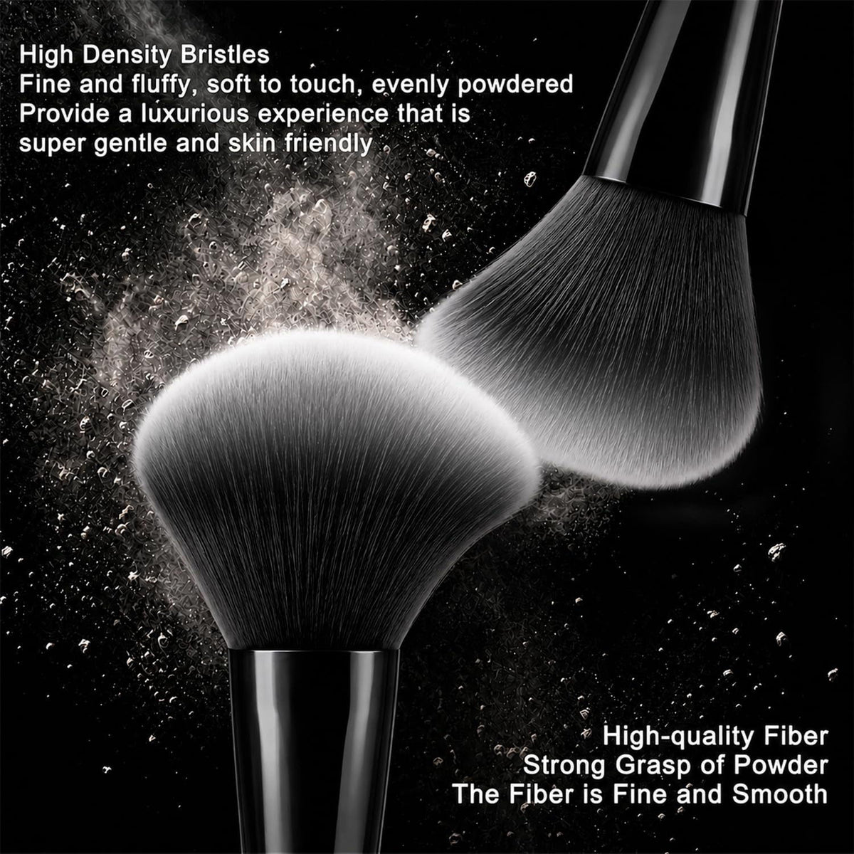 HGHDBT 65Pcs Black Makeup Brushes Set Professional Makeup Kit Multi-functional Makeup Tool Set with Case Facial Makeup A