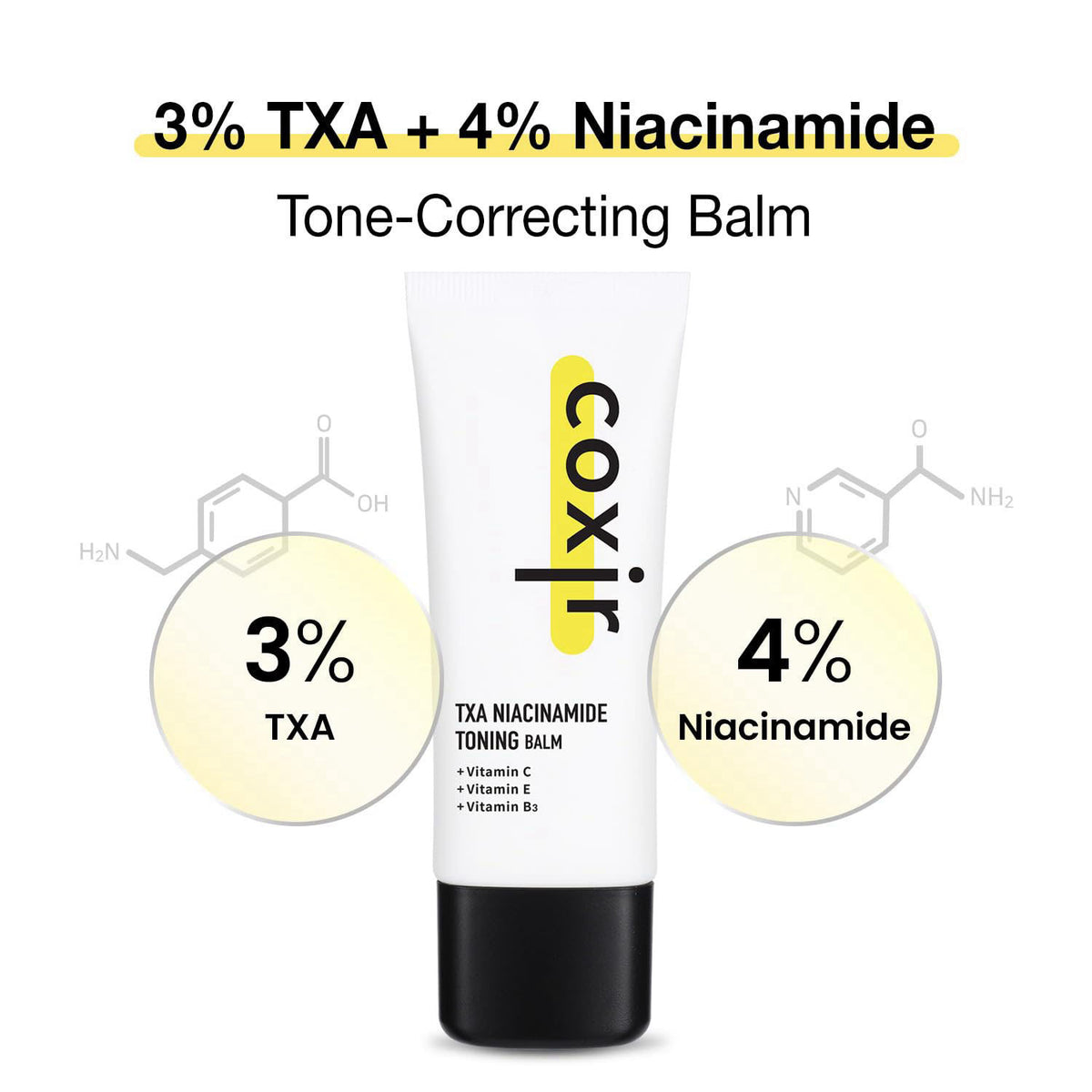 coxir TXA Niacinamide Toning Balm, 4% Concentration, 1.35 fl.oz – close-up detail