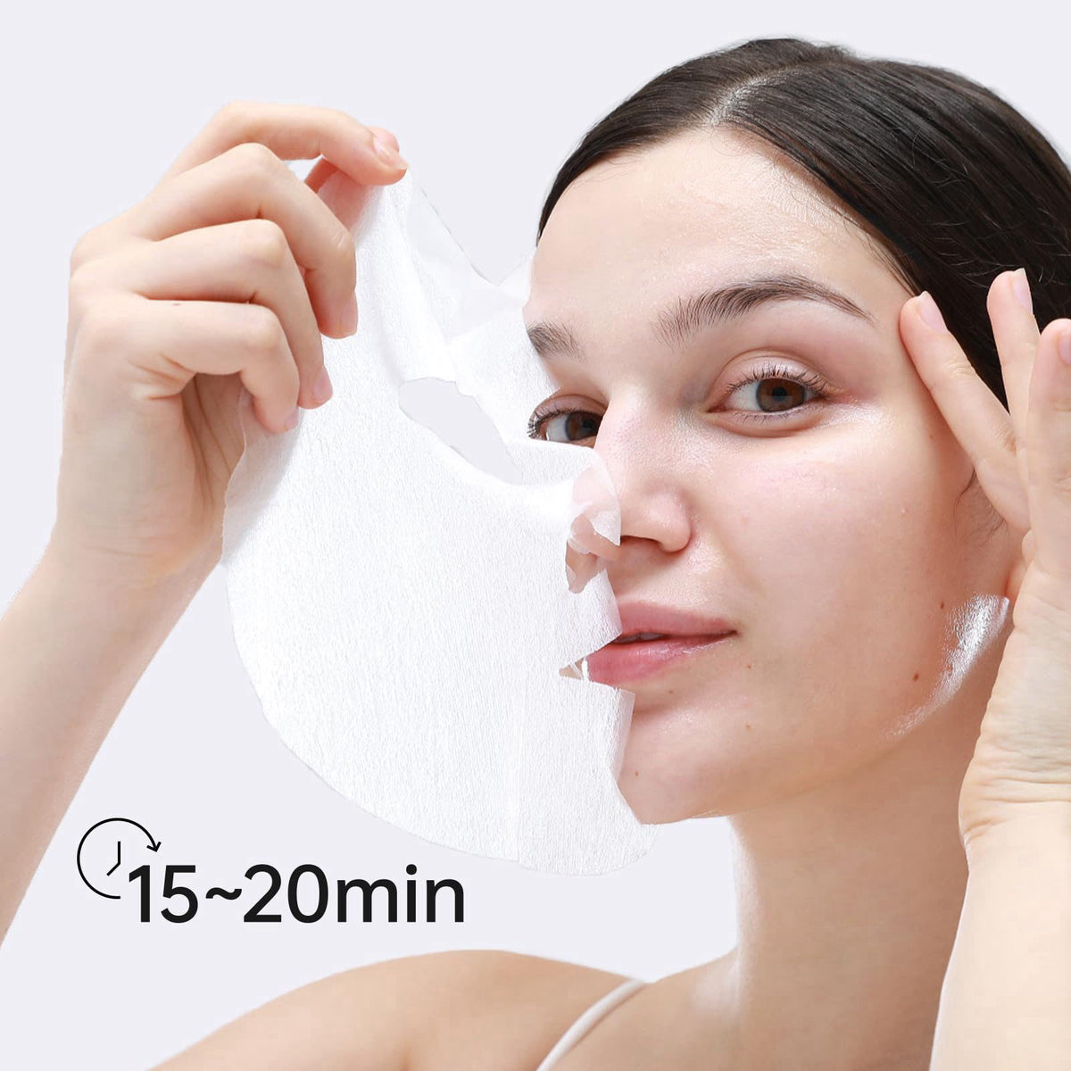+WIS+ Hyaluronic Acid Face Mask 24 EA with Hyaluronic Acid Serum and Vitamin B5, Facial Mask for Dry Skin, Anti-Aging Ma