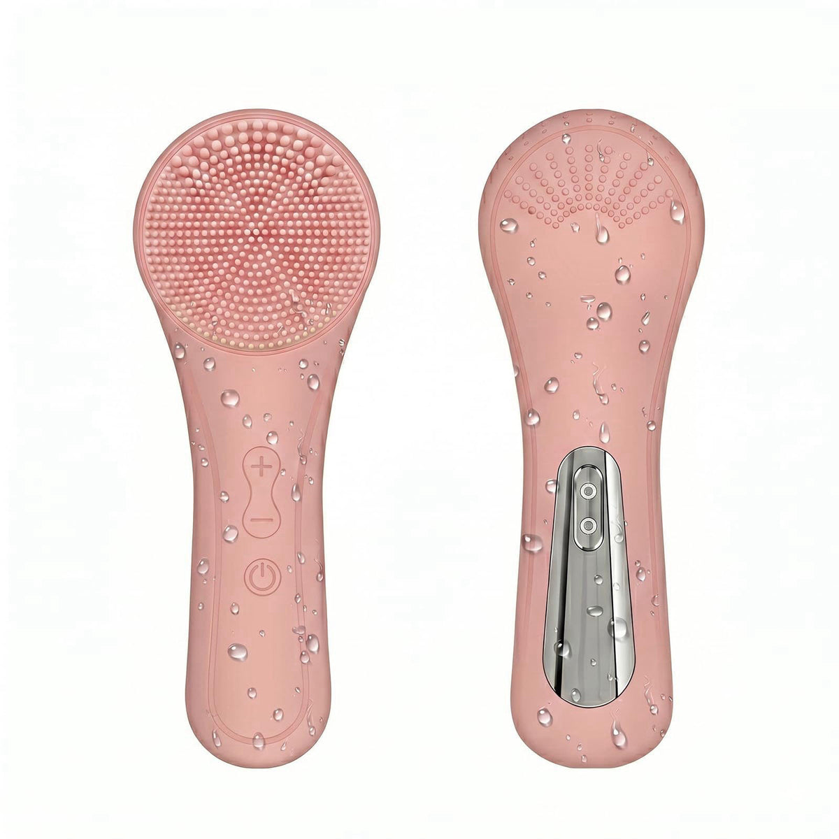 Yevsinbay Silicone Facial Cleansing Brush，2-in-1 Rechargeable Face Scrubber，Magnetic Charging Design Waterproof Electric